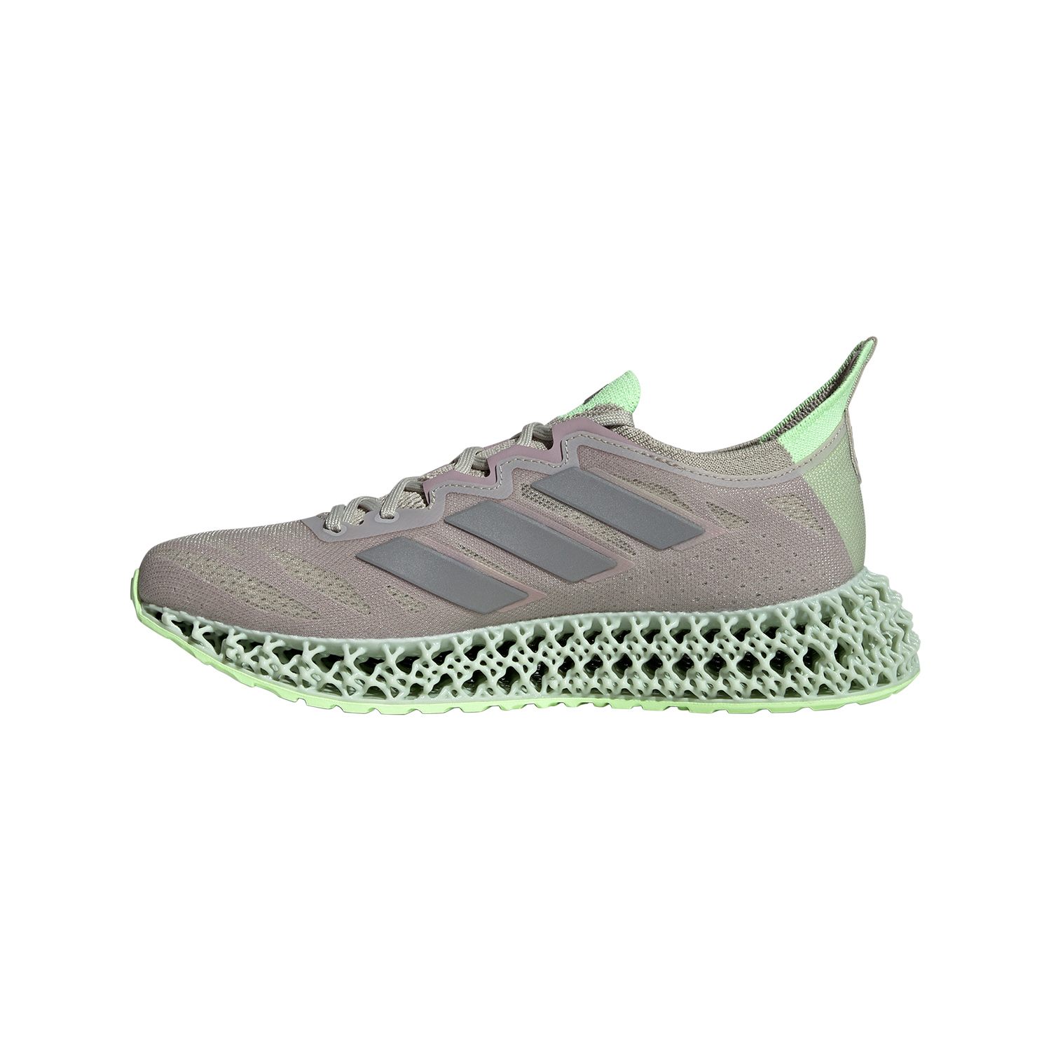 adidas 4DFWD 3 Putty Grey/Metallic Silver/Green Spark