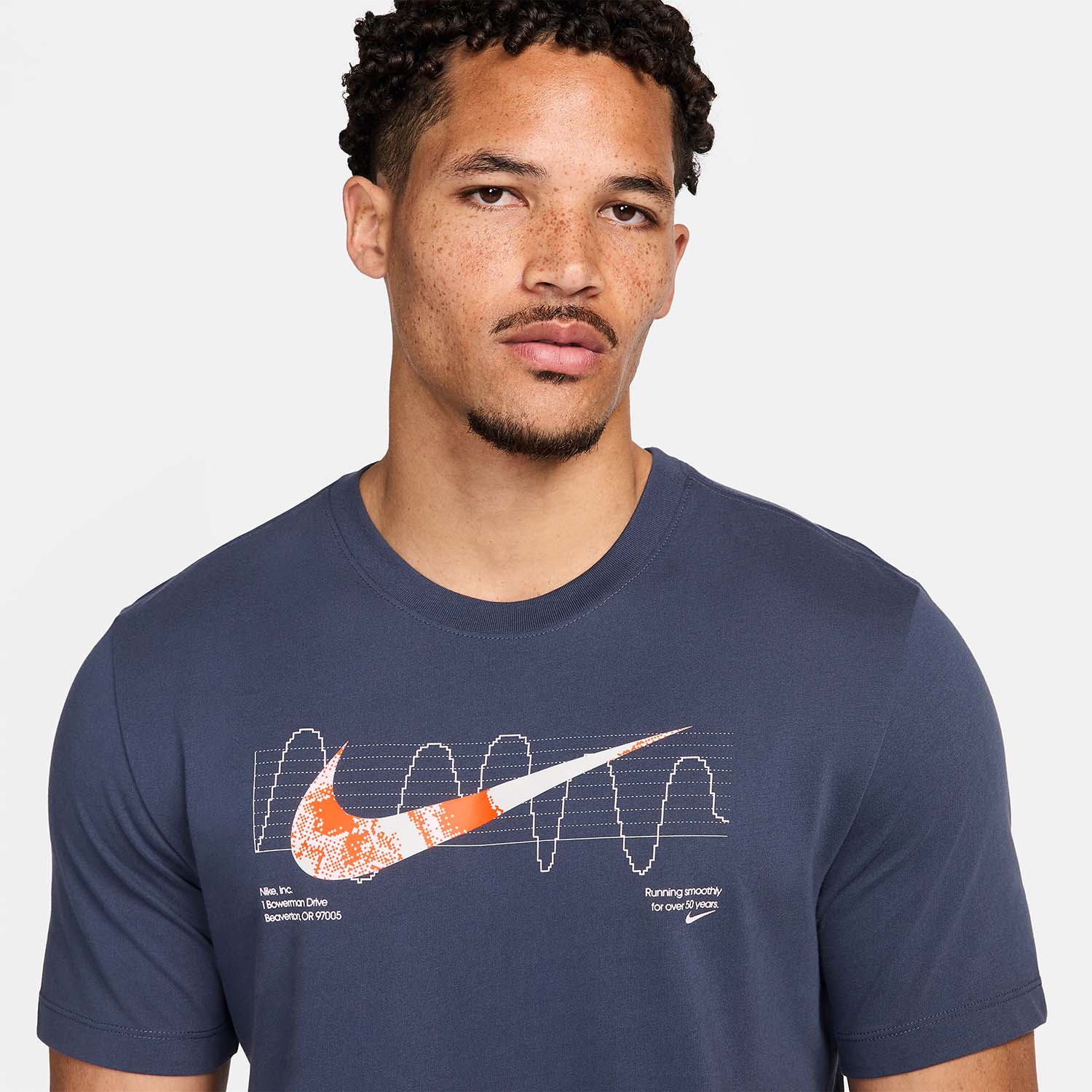 Nike Dri-FIT Graphic Maglietta Thunder Blue