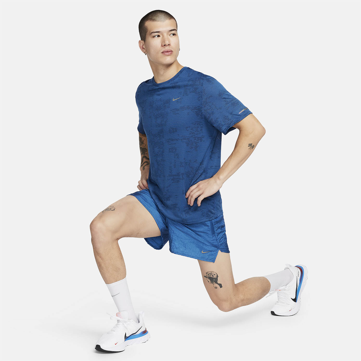 Nike Dri-FIT Stride 5in Pantaloncini Court Blue/Black/Black Reflective
