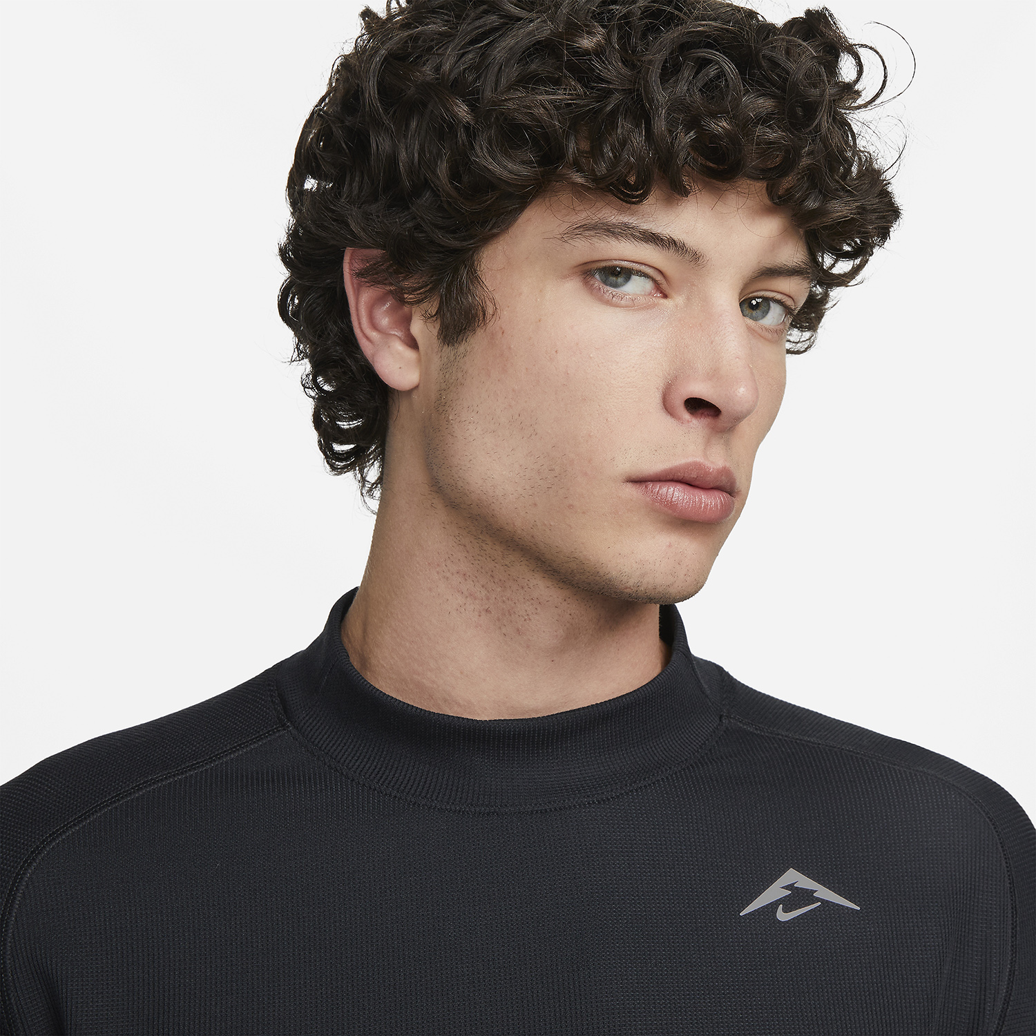 Nike Trail Dri-FIT Swoosh Maglia Black/White