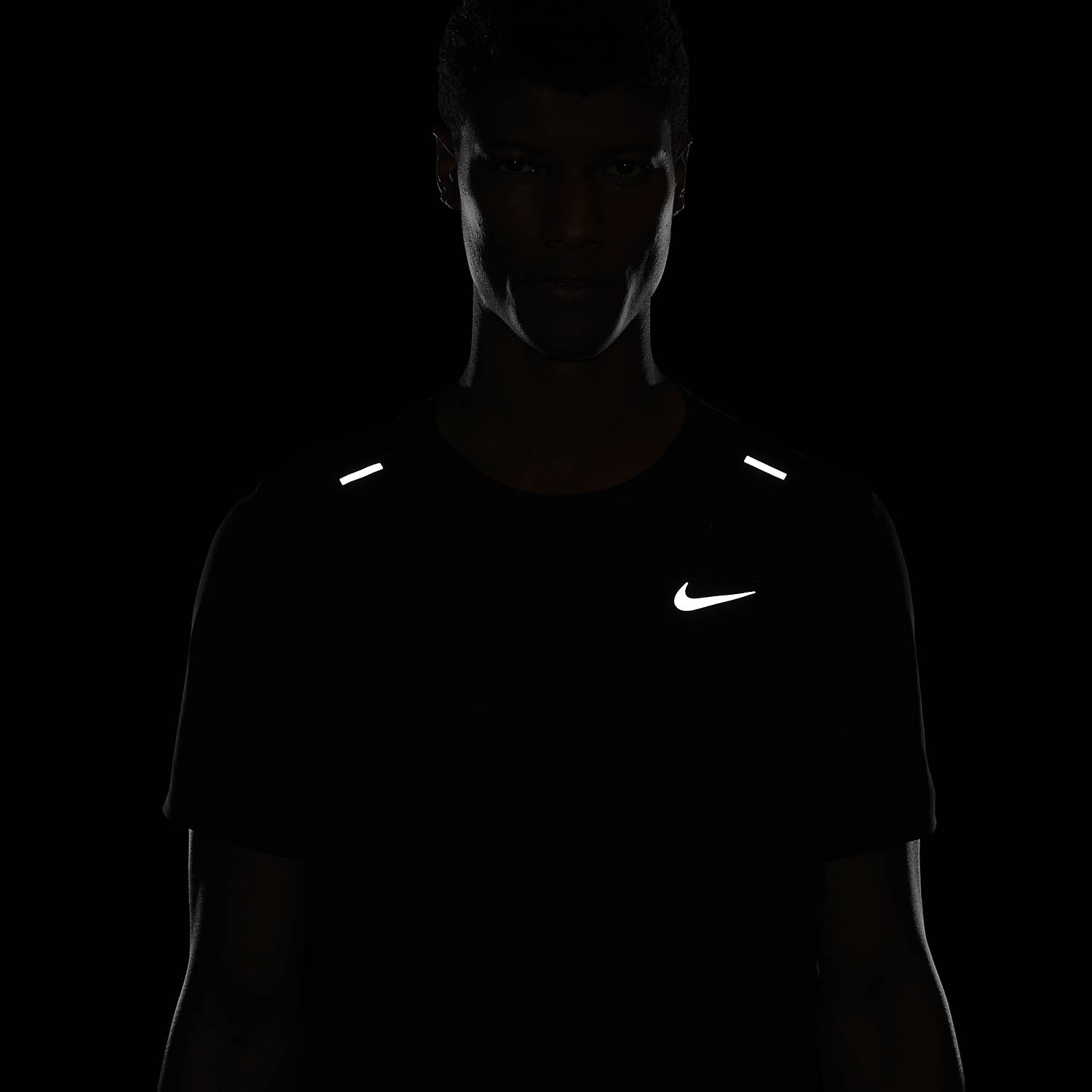 Nike Dri-FIT Rise 365 Maglietta Black/Reflective Silver