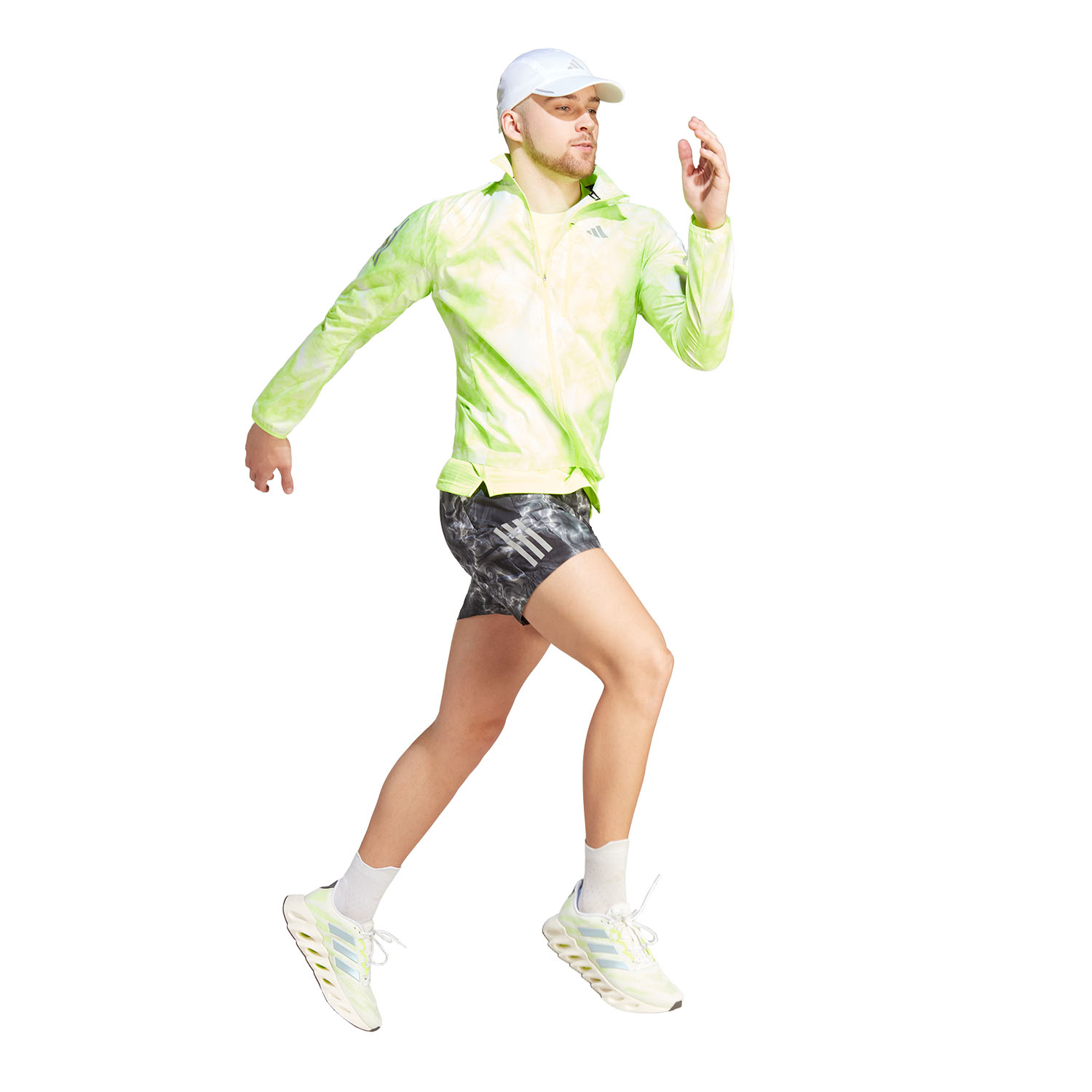 adidas Own The Run 5in Pantaloncini White/Black/Grey Six