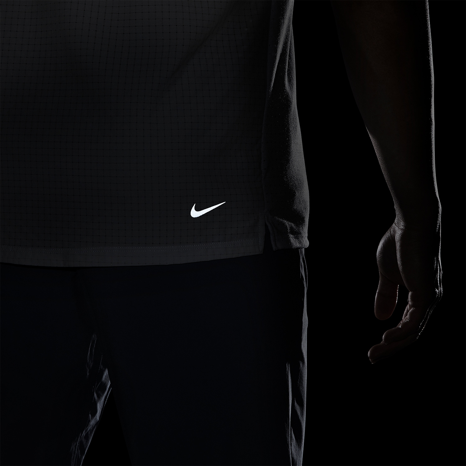 Nike Dri-FIT Solar Chase Maglietta Football Grey/Black