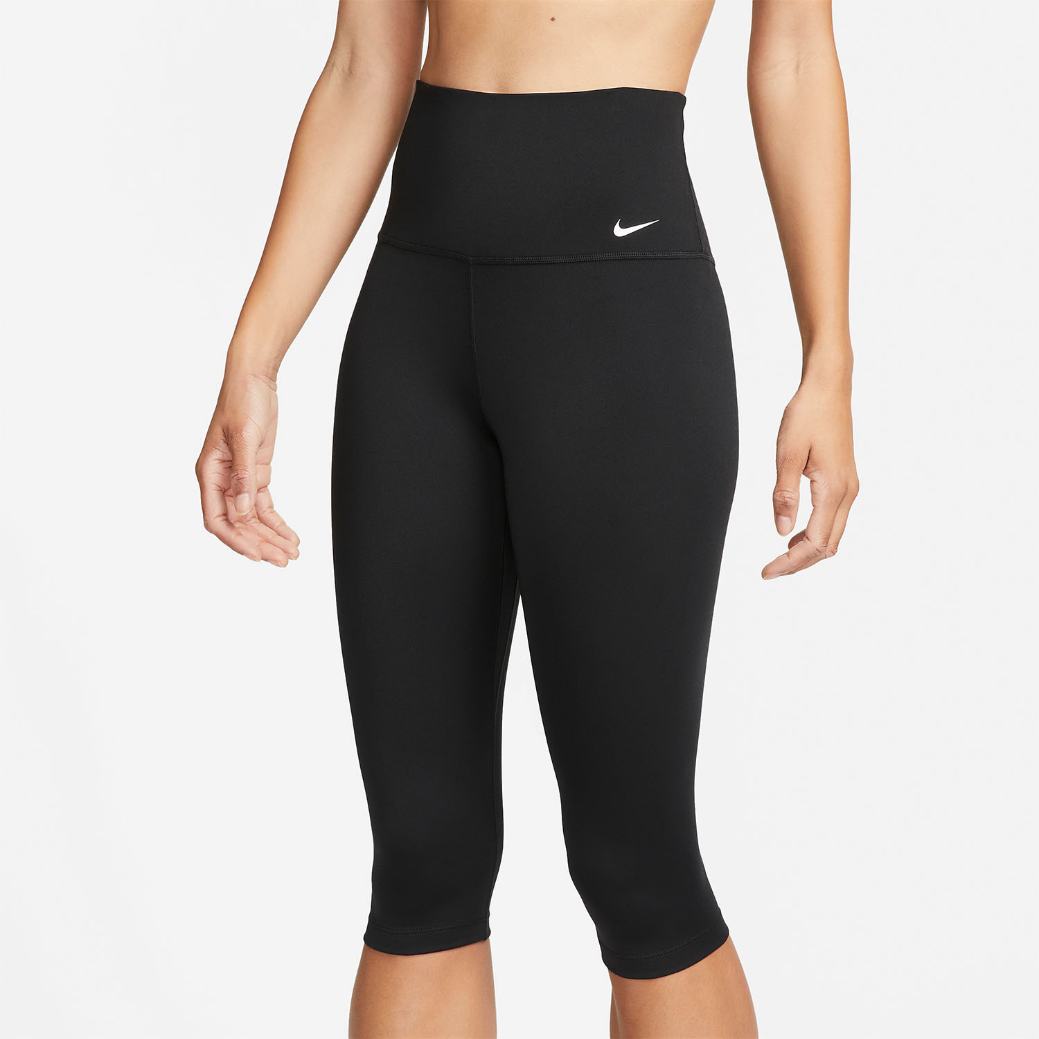 Nike One Dri-FIT Logo Capri Black/White