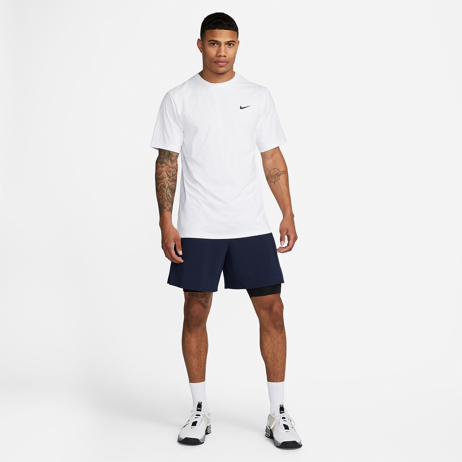 Nike Dri-FIT Hyverse Maglietta White/Black
