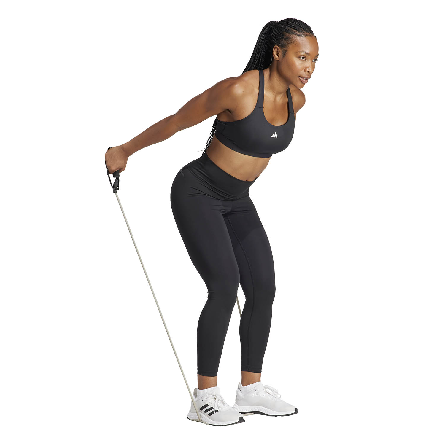 adidas Engineered 3Bar Reggiseno Sportivo Black