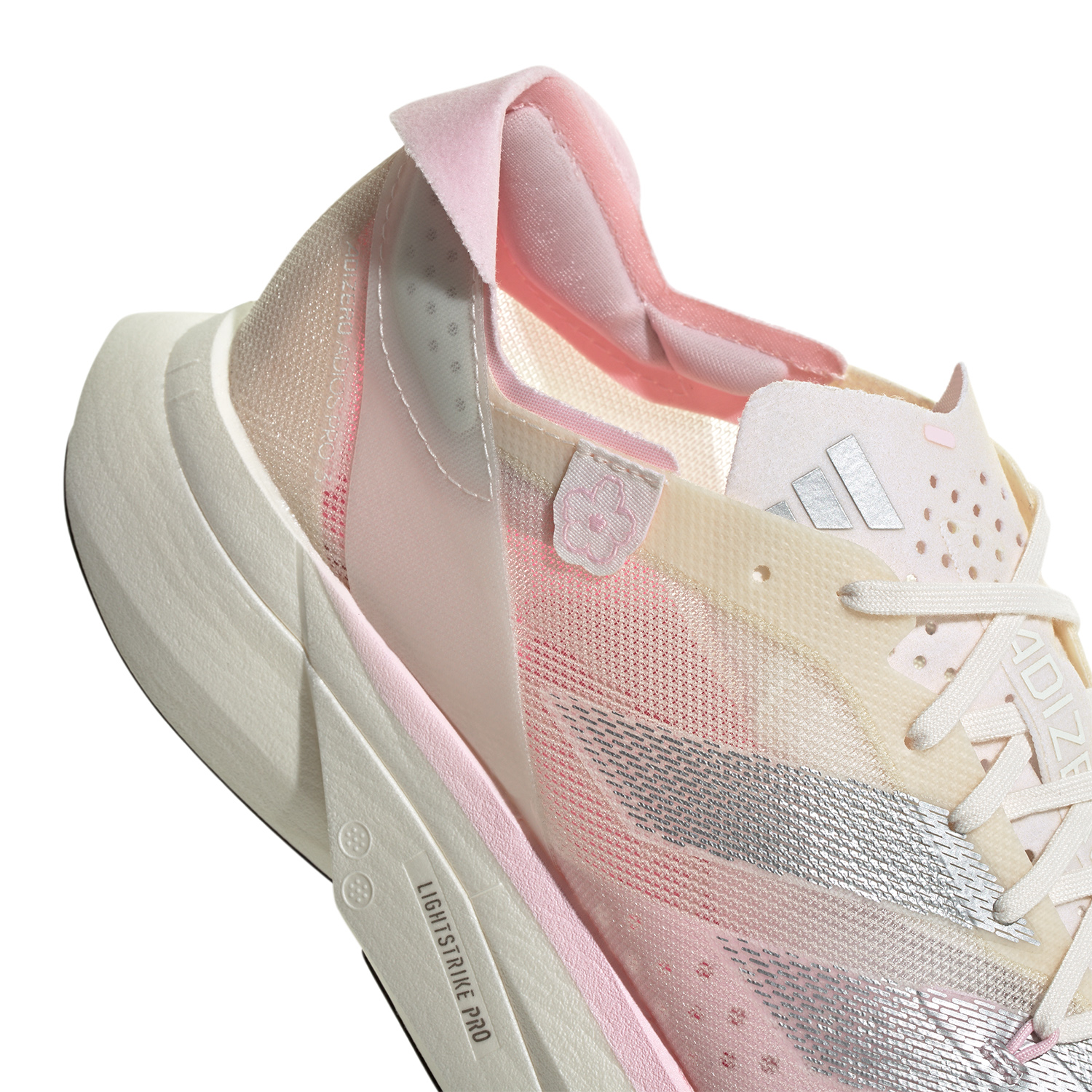 adidas Adizero Adios Pro 3 Cloud White/Silver Metallic/Cloud Pink