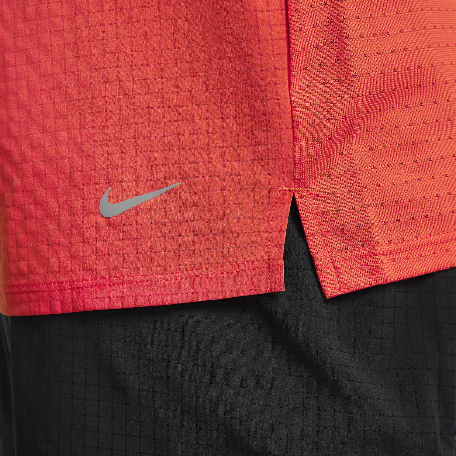 Nike Dri-FIT Solar Chase Maglietta Cosmic Clay/Summit White