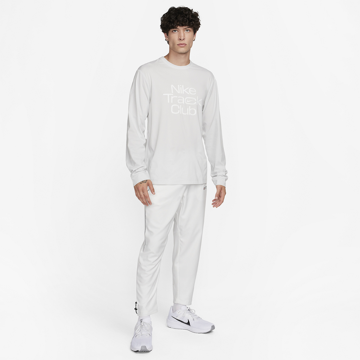 Nike Hyverse Track Club Maglia Photon Dust/Heather/Summit White
