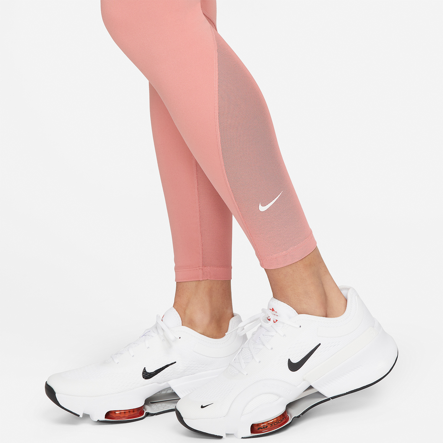 Nike One Mid Rise 7/8 Tights Red Stardust/White