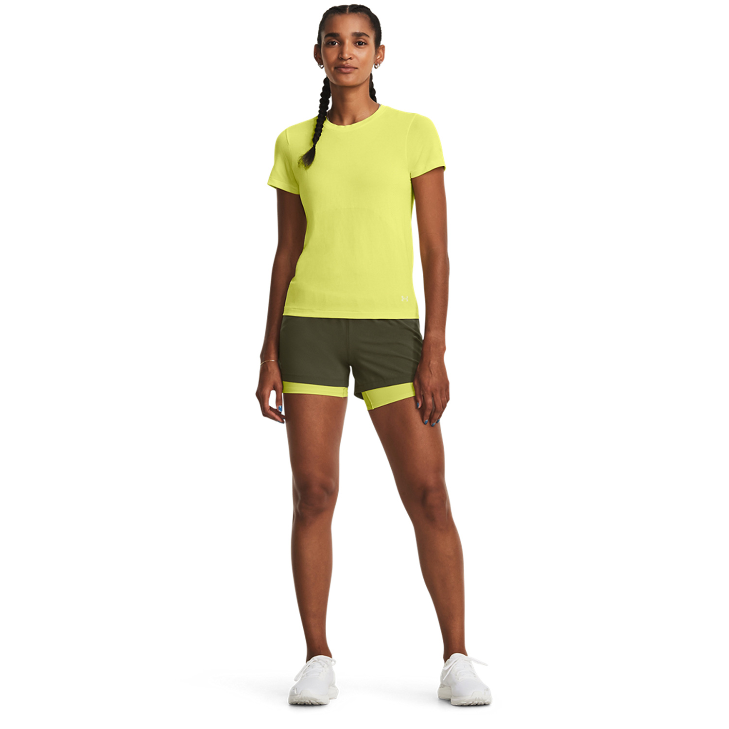 Under Armour Seamless Stride Maglietta Lime Yellow/Reflective