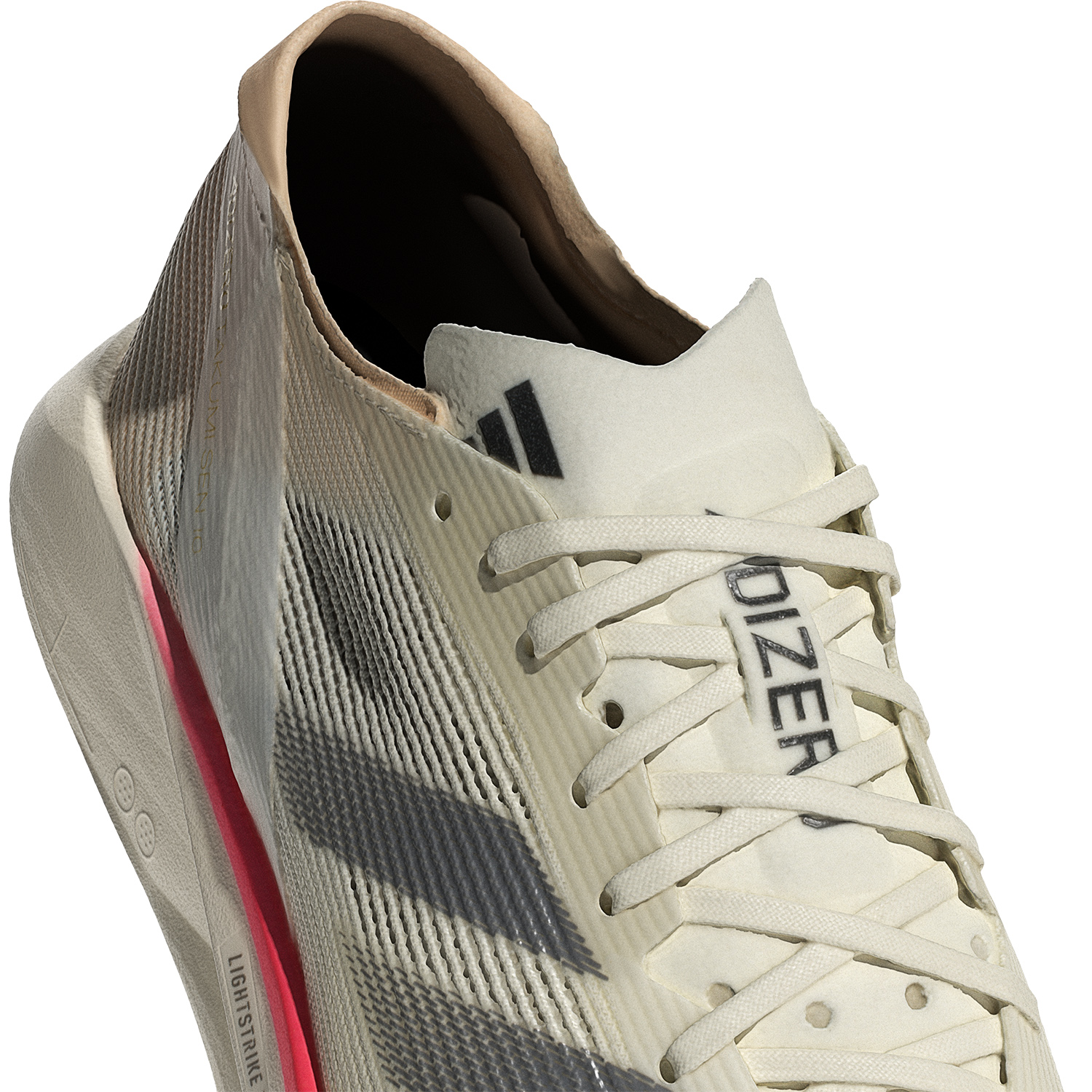 adidas Adizero Takumi Sen 10 Ivory/Iron Metallic/White