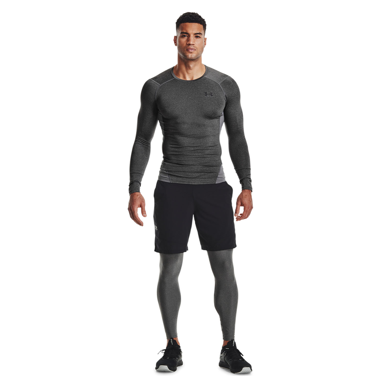 Under Armour HeatGear Calzamaglia Carbon Heather/Black