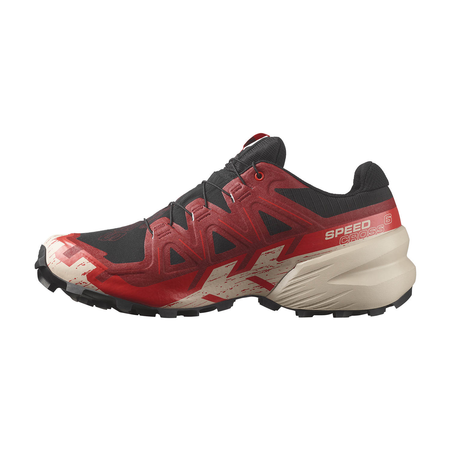 Salomon Speedcross 6 GTX Black/Red Dalhia/Poppy Red