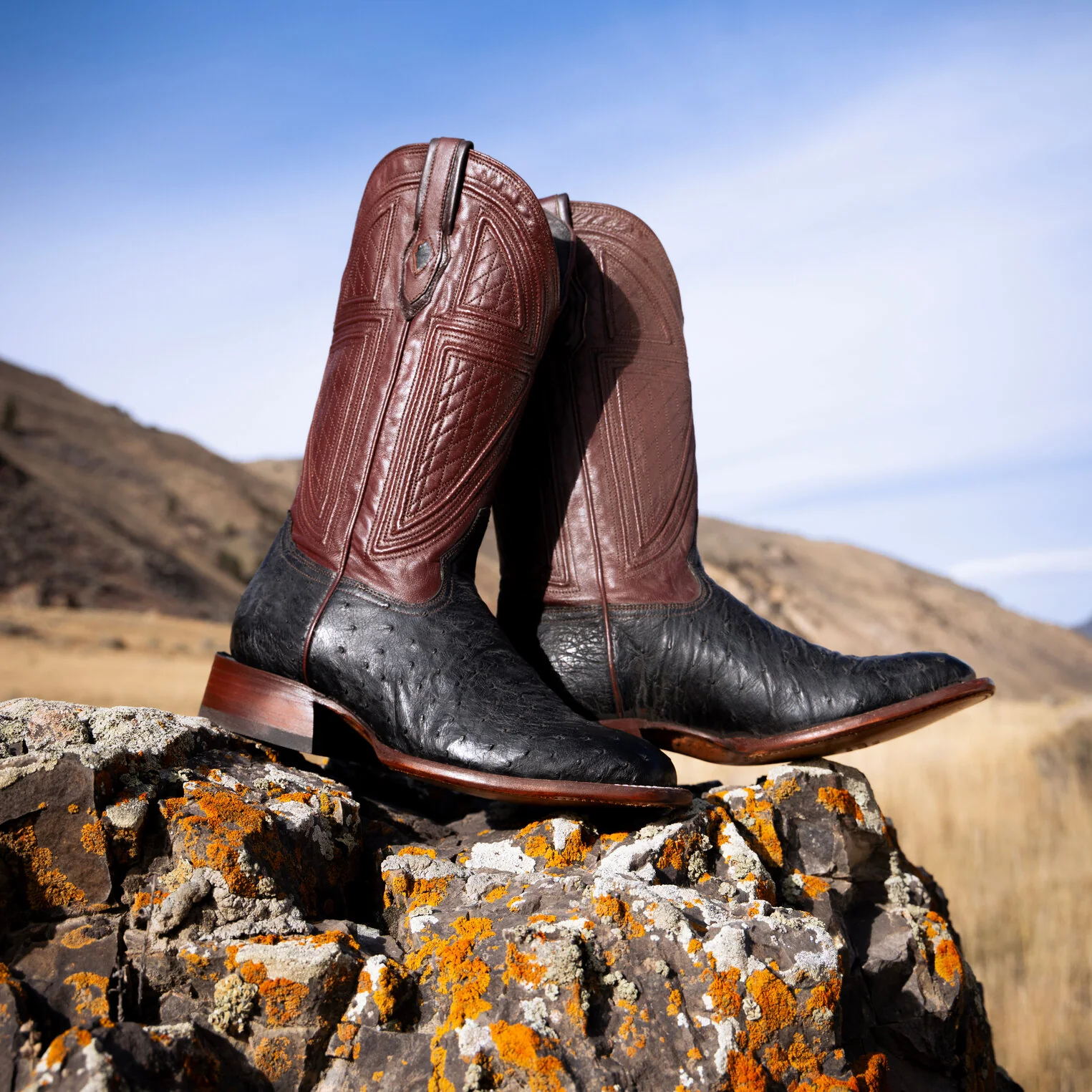 Dillon Ostrich Boots