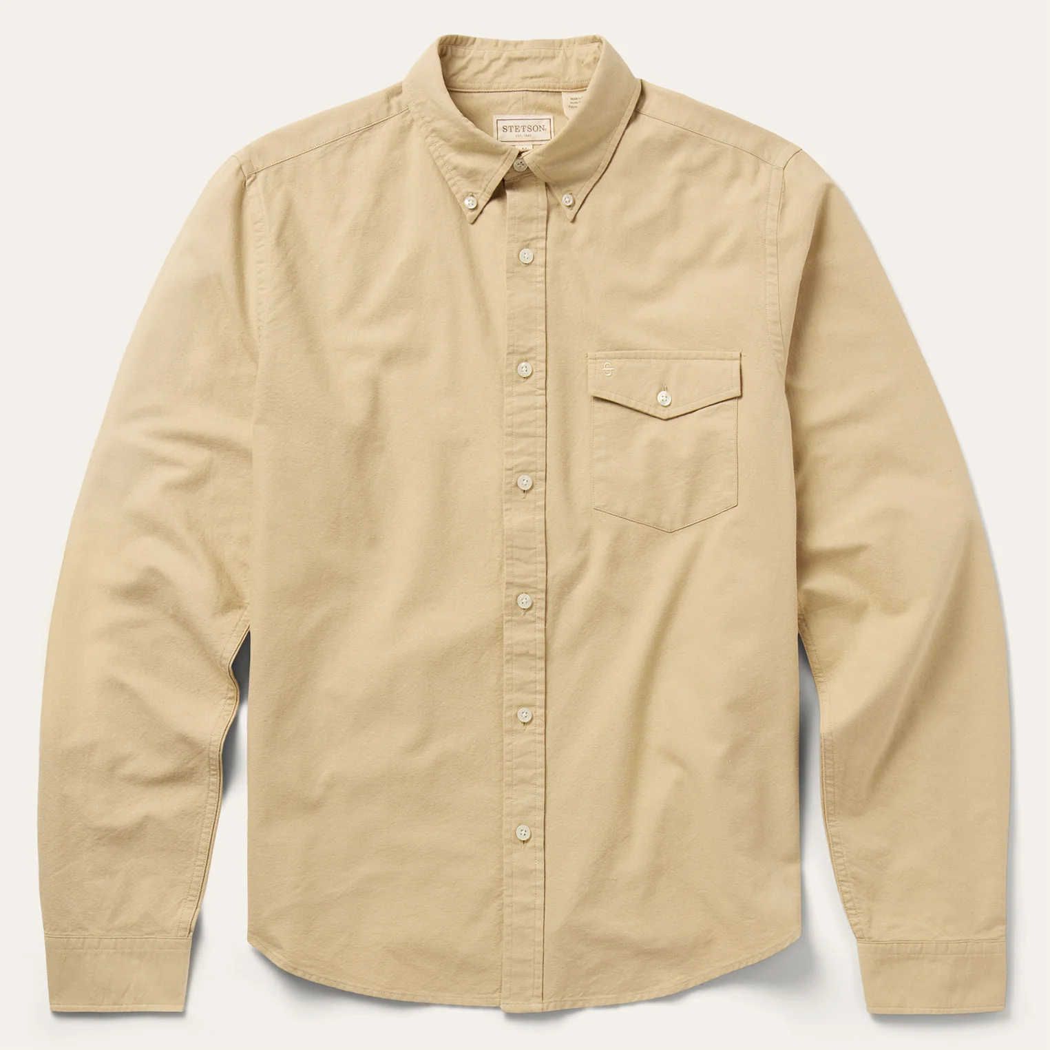 Peached Oxford Button-Down Shirt