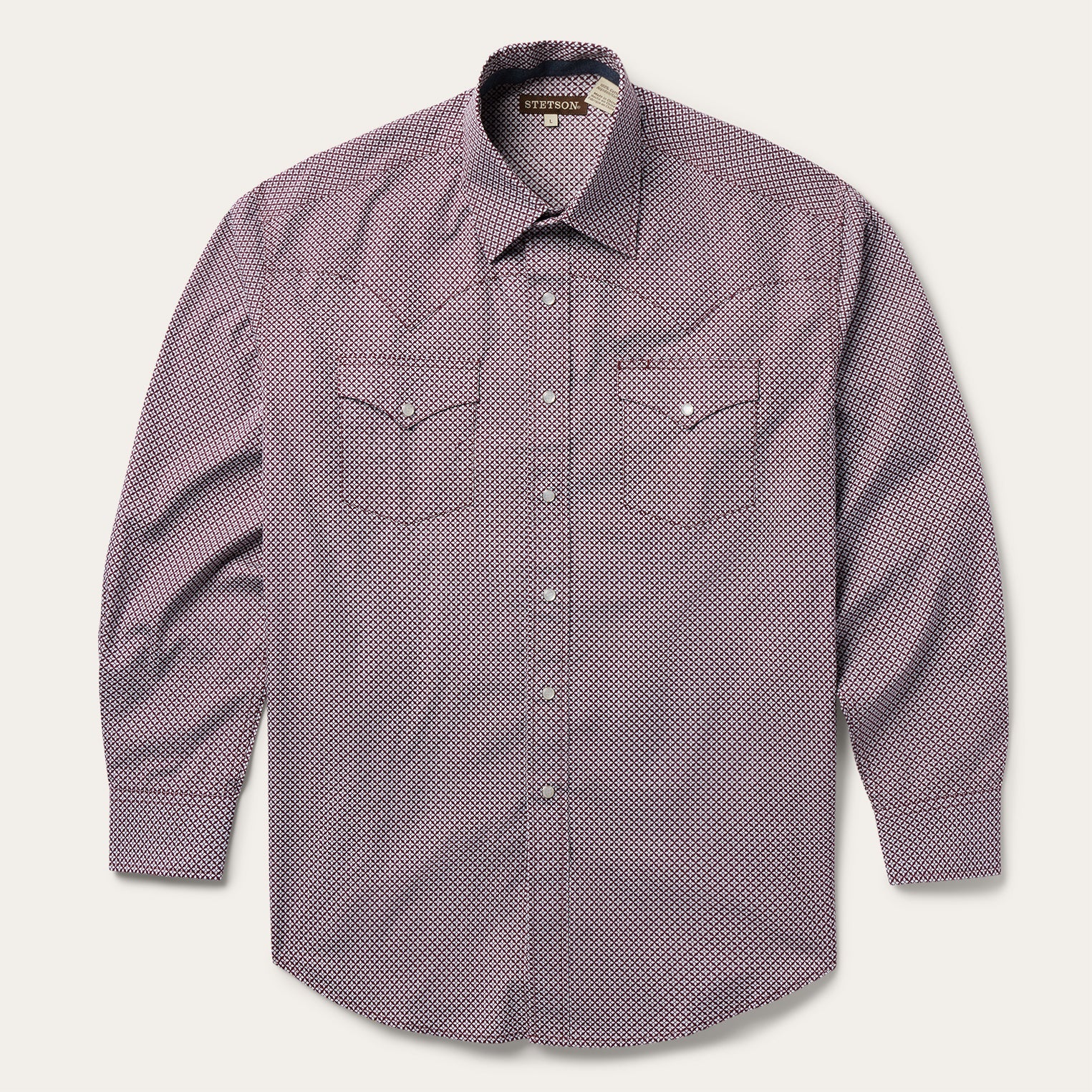 Four Point Geo Print Western Shirt