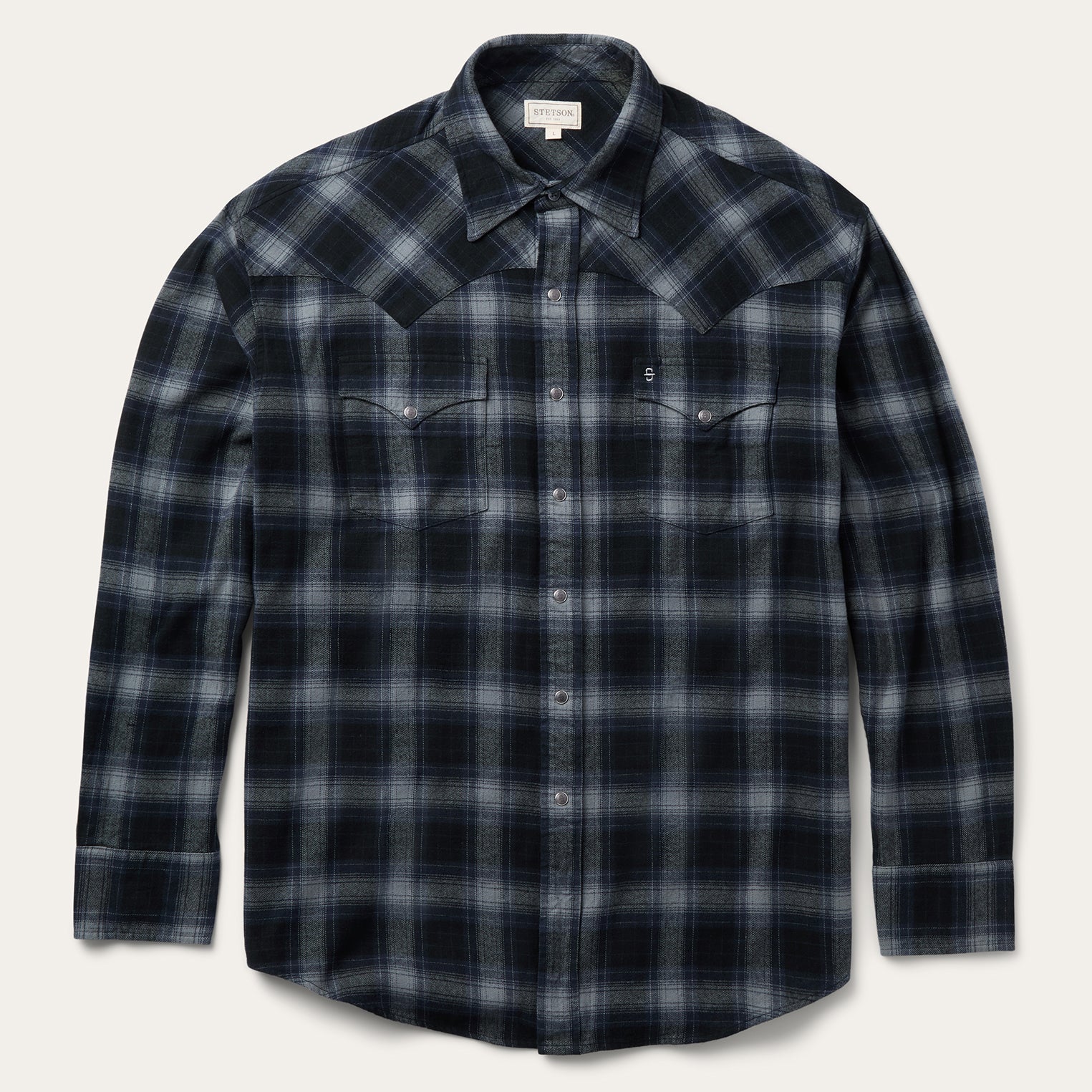 Brushed Twill Plaid Western Shirt