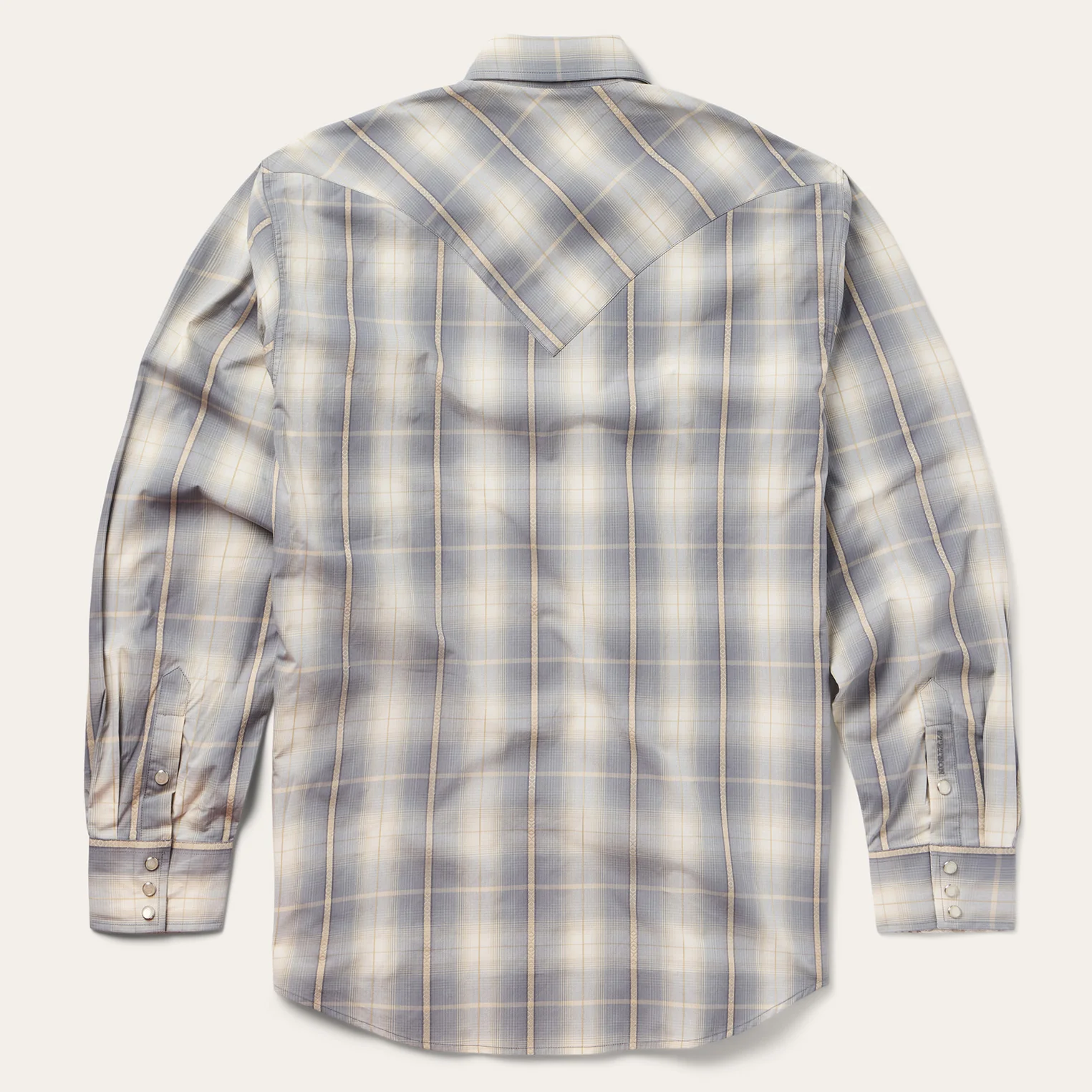 Smoke Diamonds Plaid Western Shirt