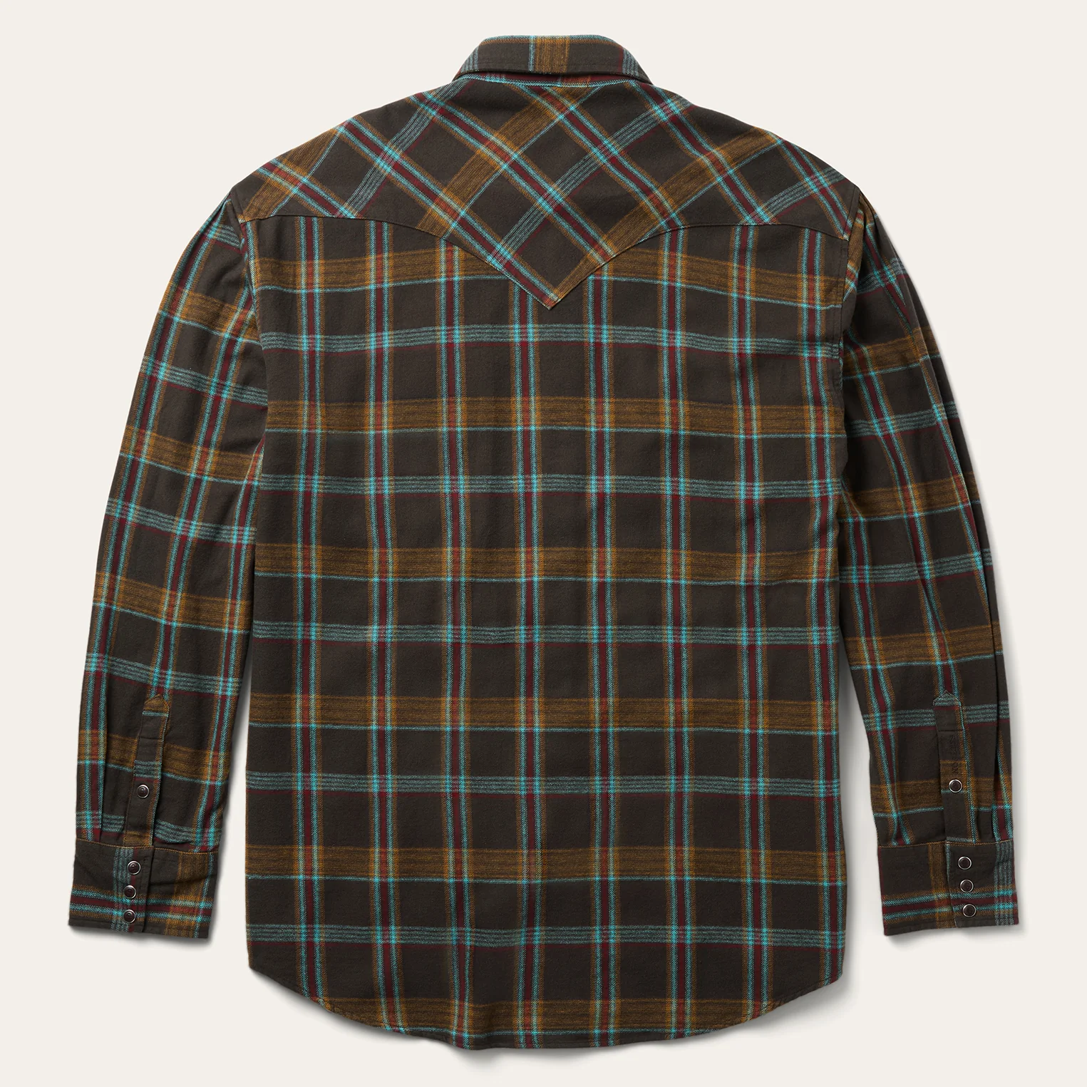 Brushed Twill Plaid Western Shirt