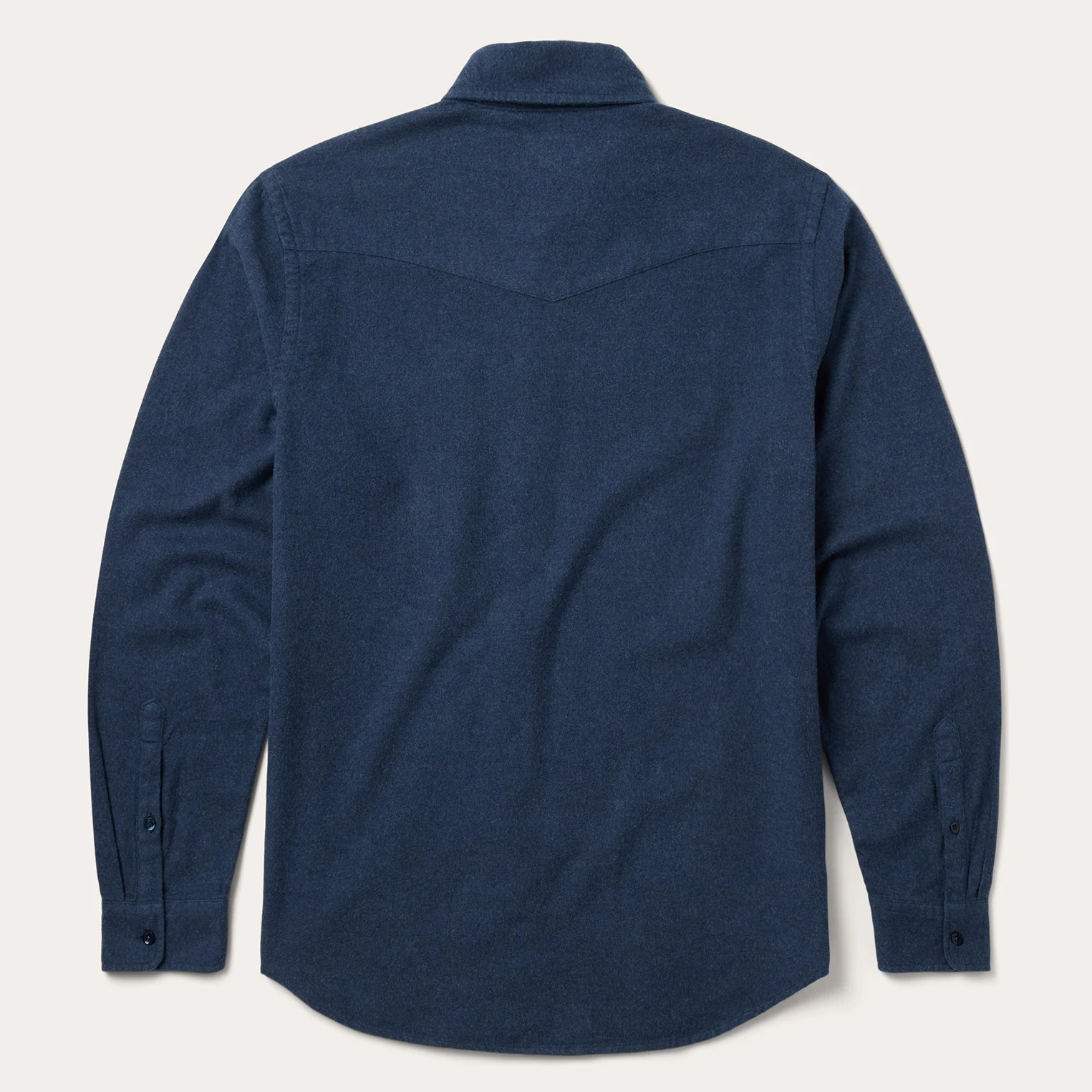 Heathered Flannel Button-Down Shirt