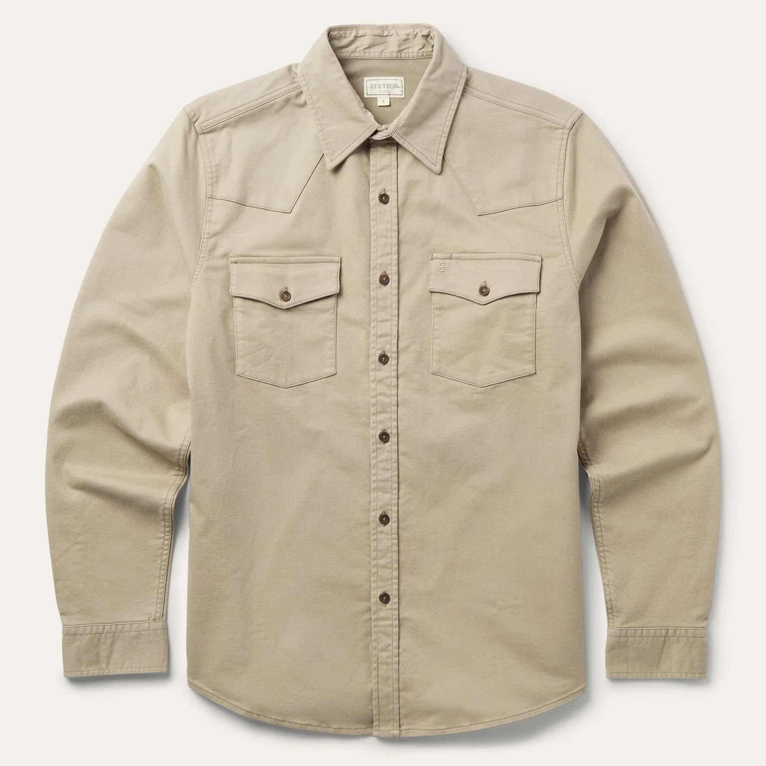 Brushed Twill Lined Shirt Jacket