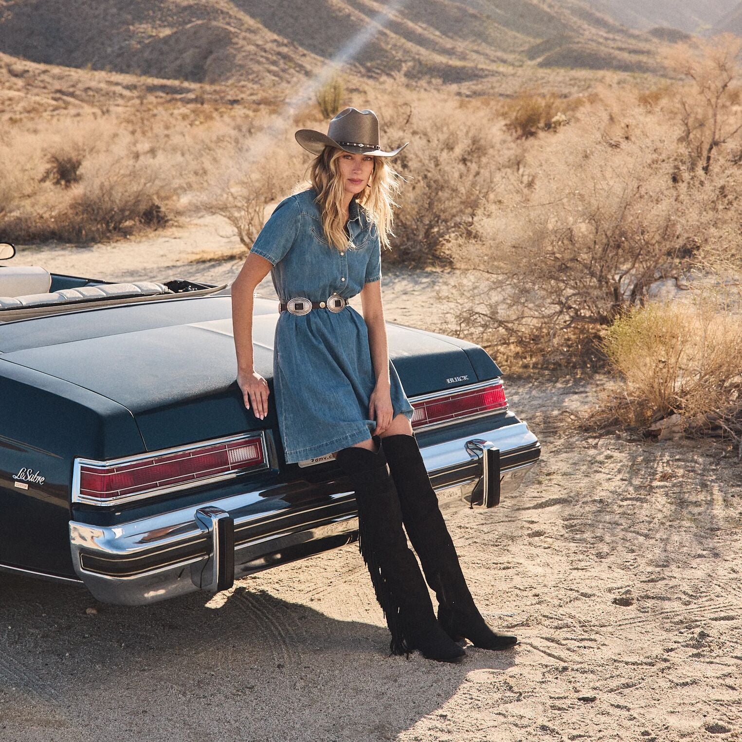 Glam Over-The-Knee Fringe Boot