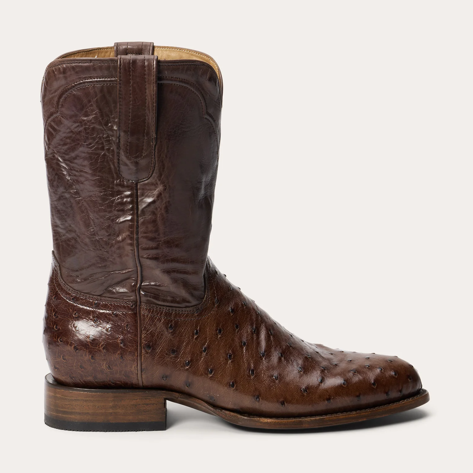 Austin Ostrich Roper Boots