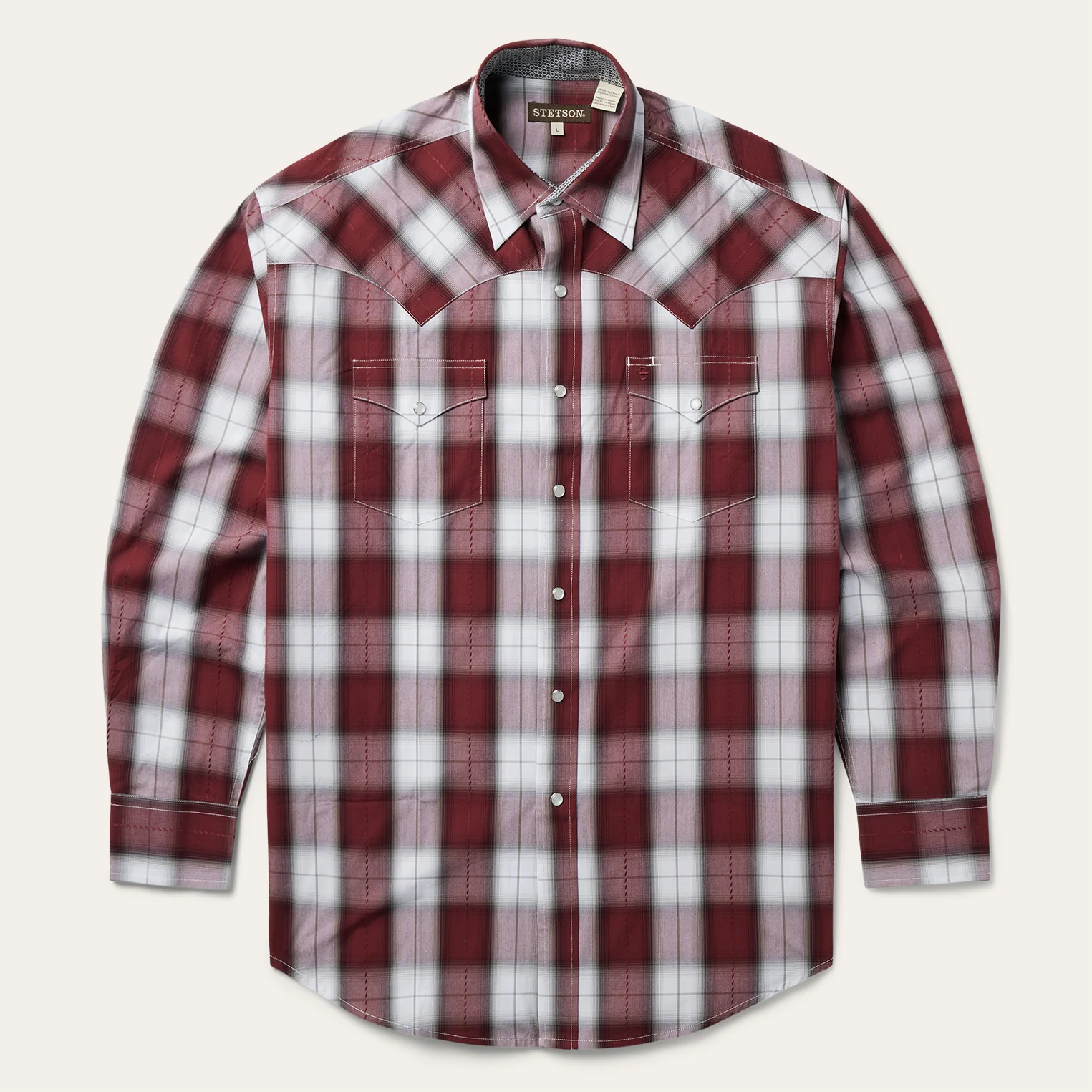 Shadow Plaid Western Shirt