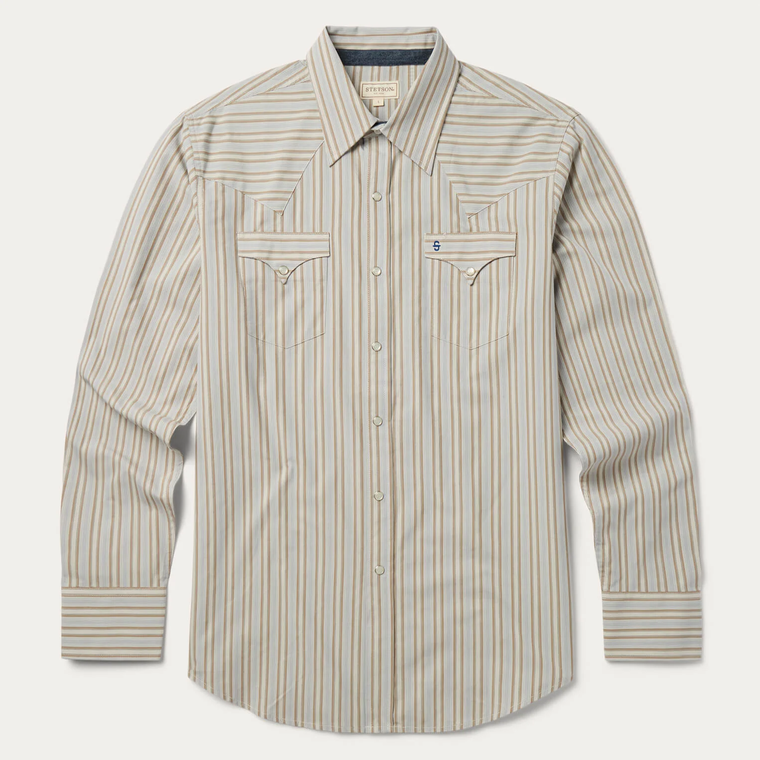 Ticking Stripe Western Shirt