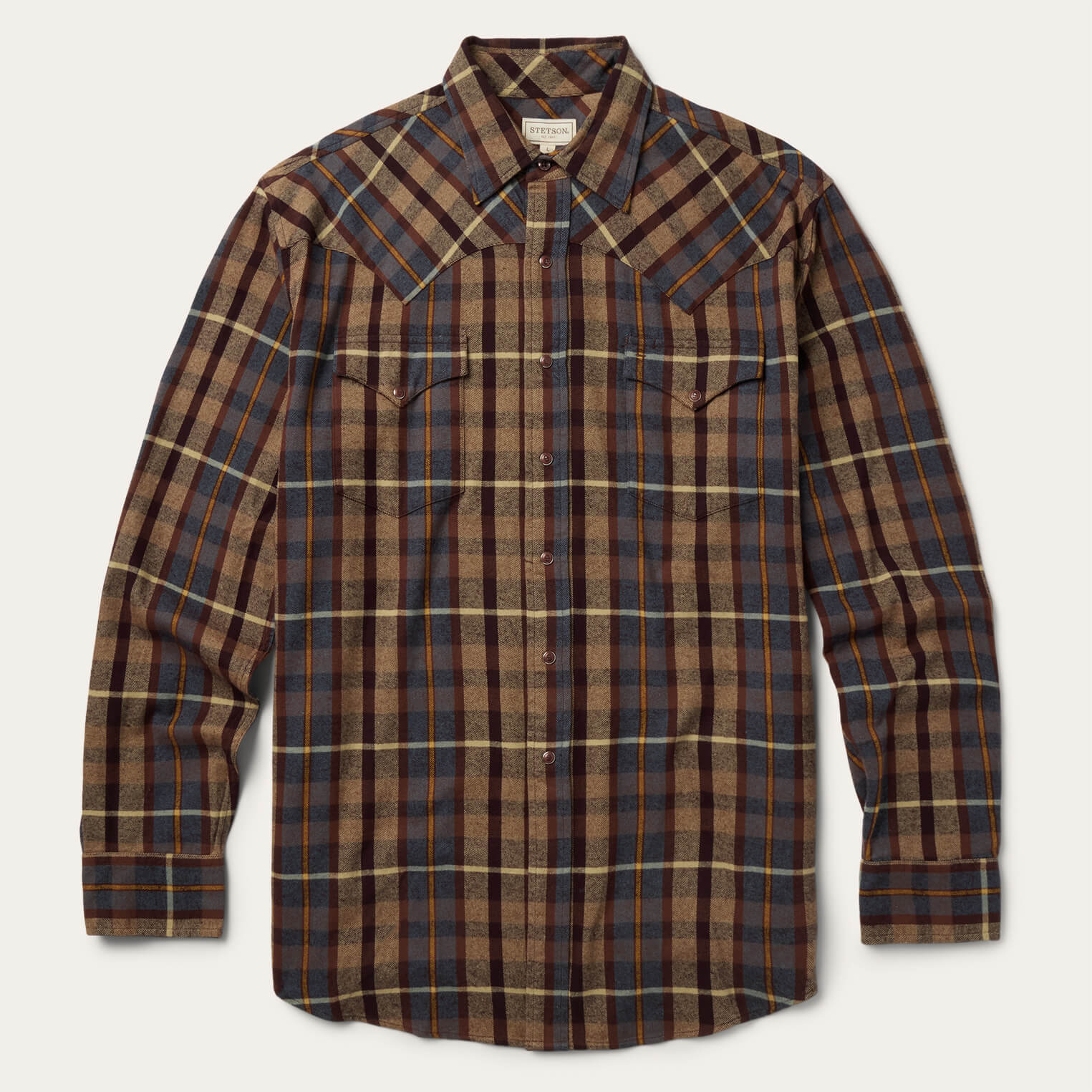 Brushed Flannel Western Shirt