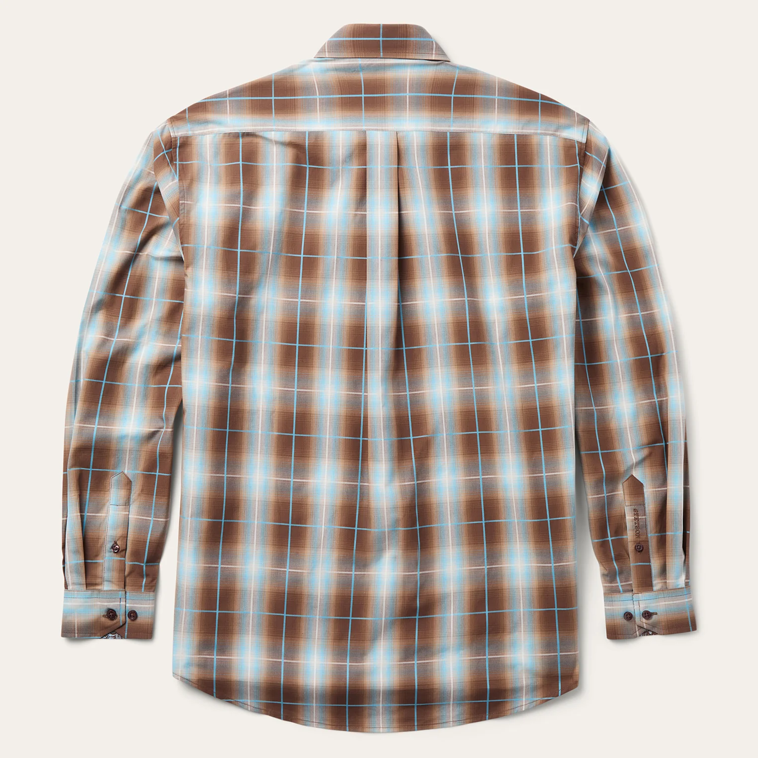 Ombre Plaid Western Shirt