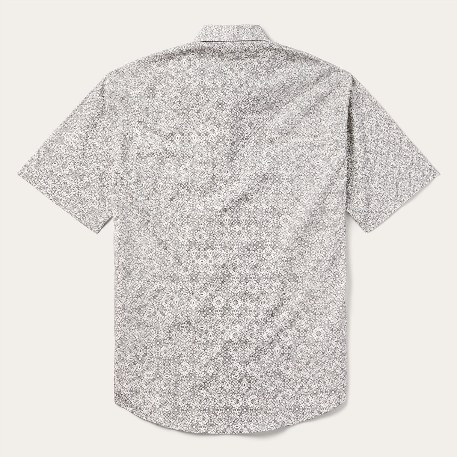 Pewter Filigree Short-Sleeve Western Shirt