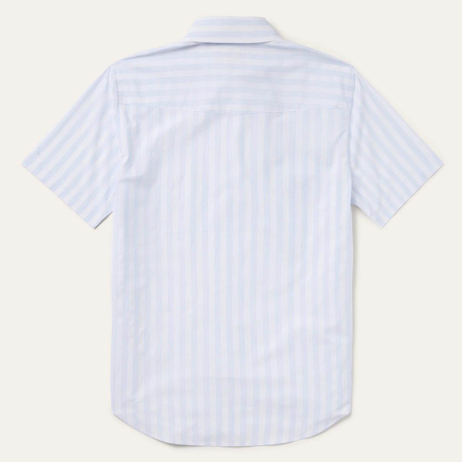 Stripe Oxford Short Sleeve Western Shirt