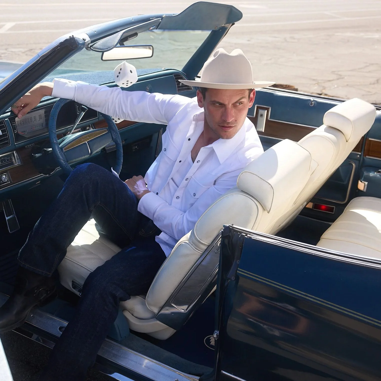 White Oxford Western Shirt