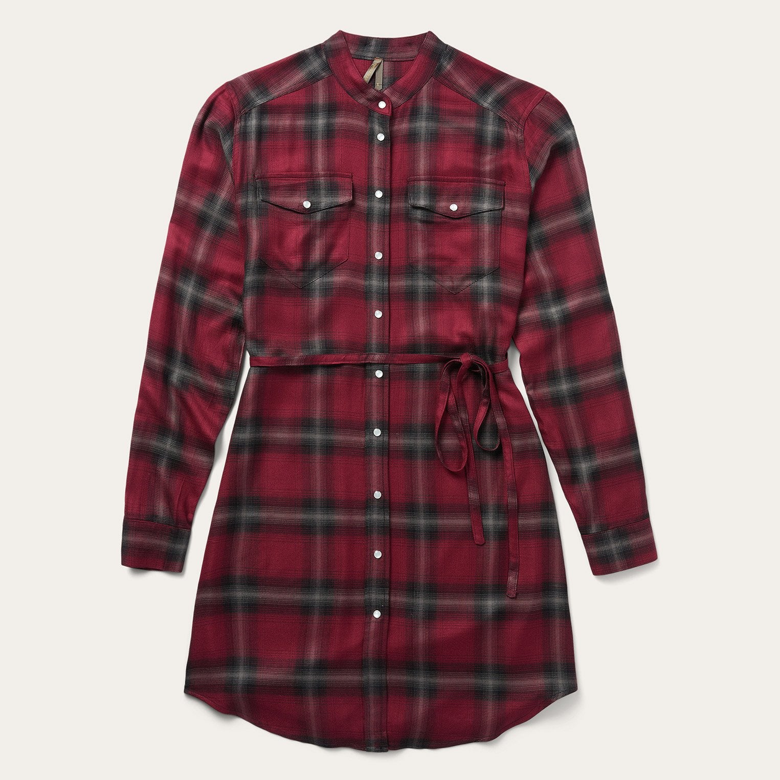 Harvest Plaid Tie Dress
