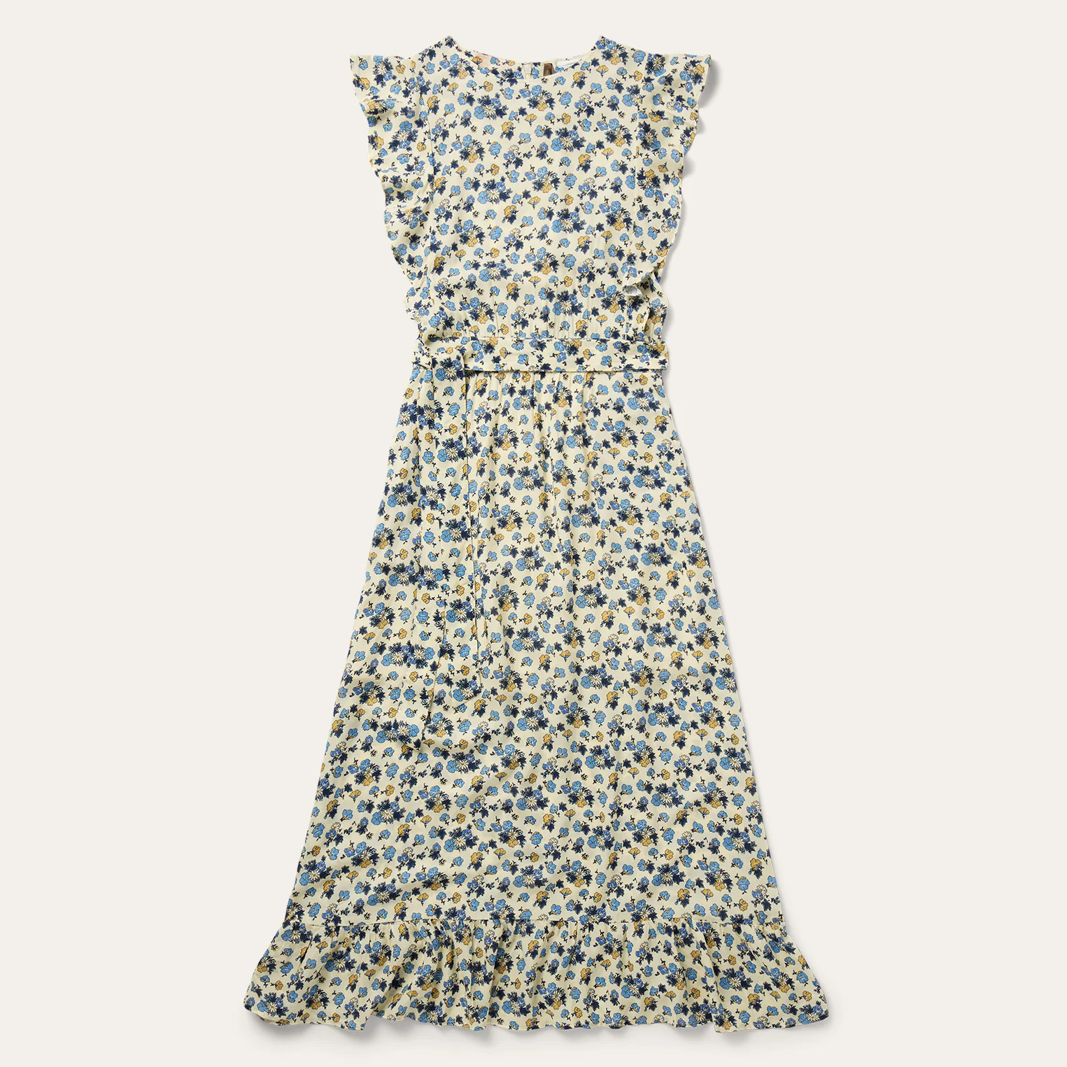 Field Flowers Print Peasant Dress