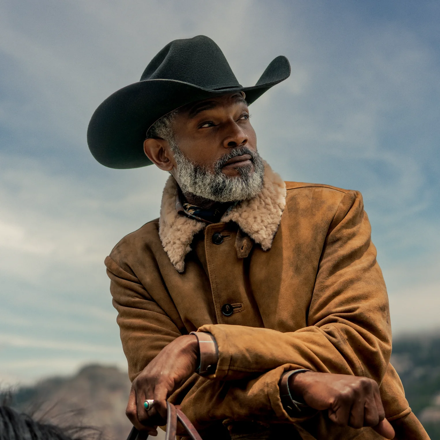 Antique Suede Shearling Jacket