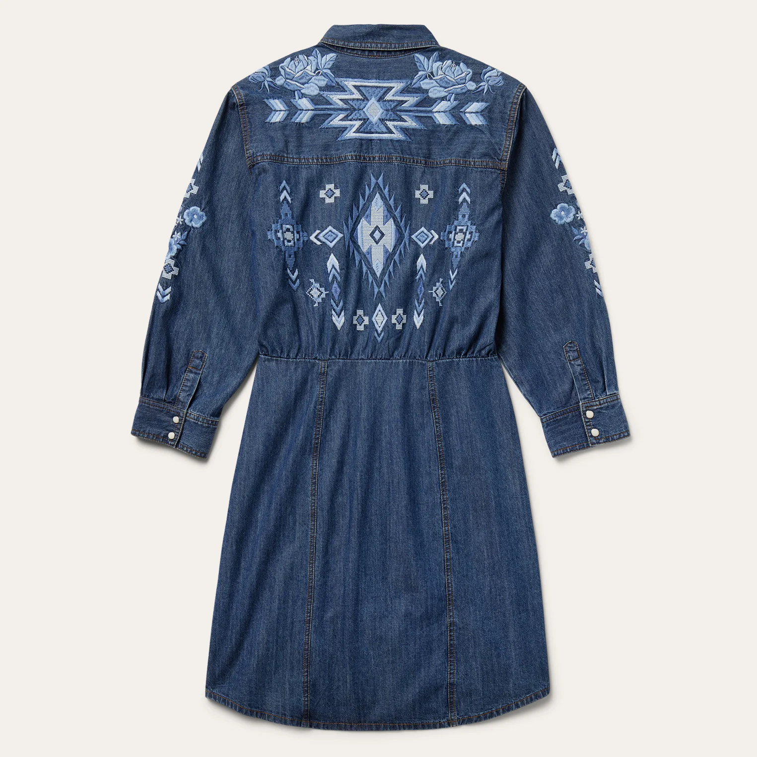 Dark Blue Denim Shirt Dress