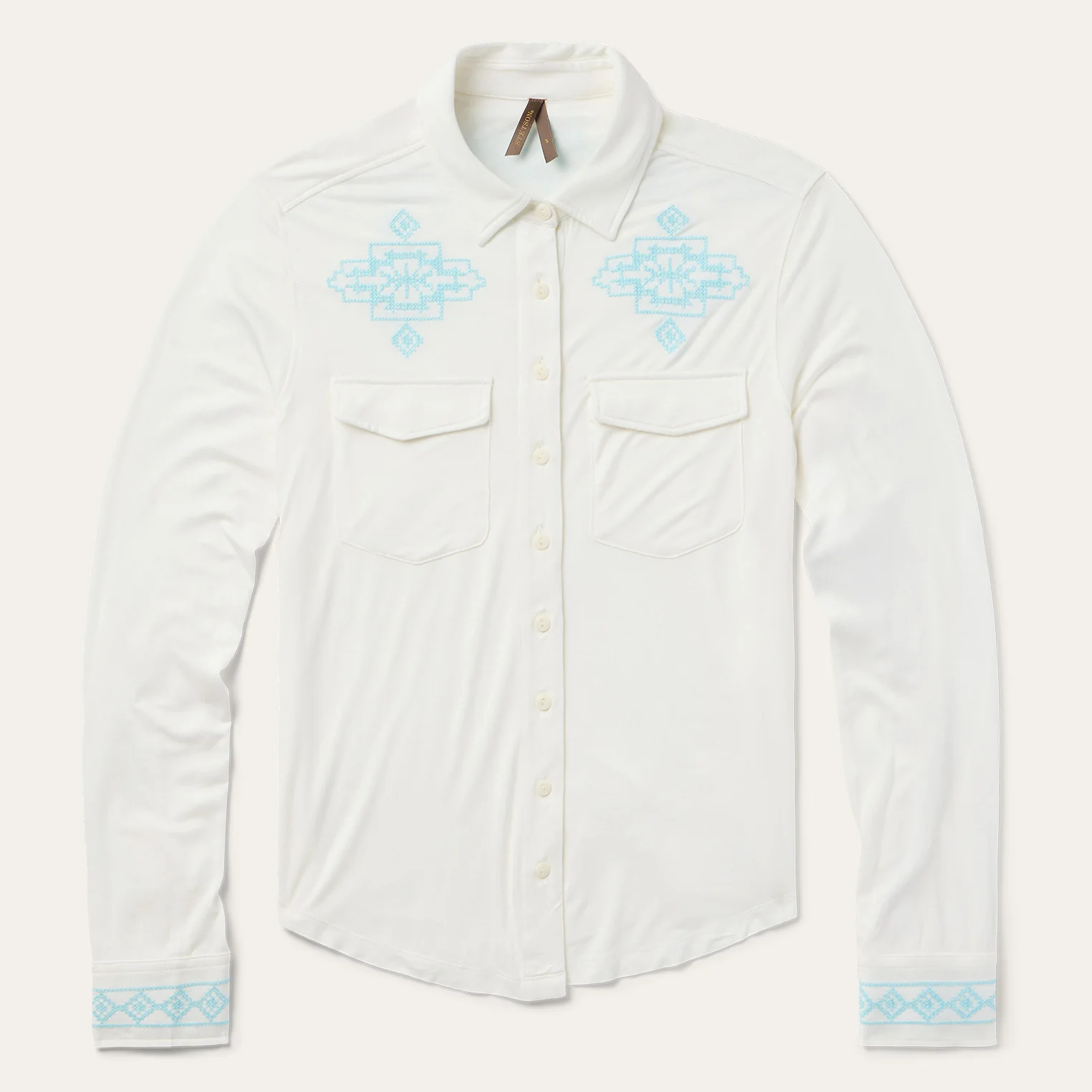 Embroidered Modal Western Shirt