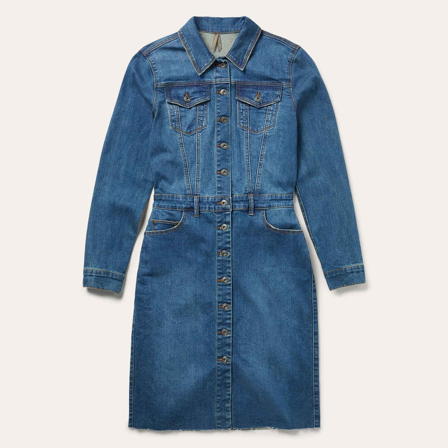 Premium Denim Shirt Dress