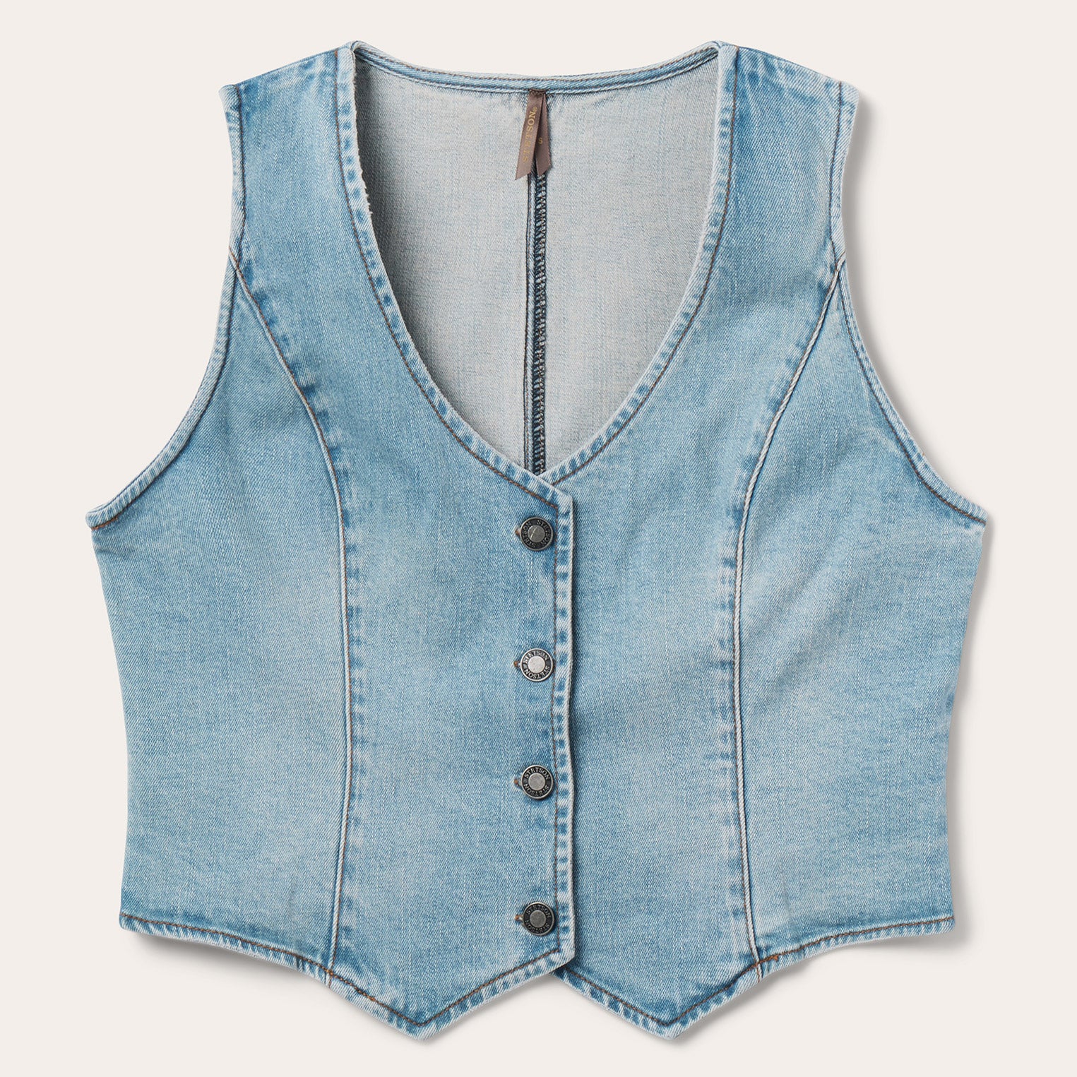 Light Rinse Denim Vest