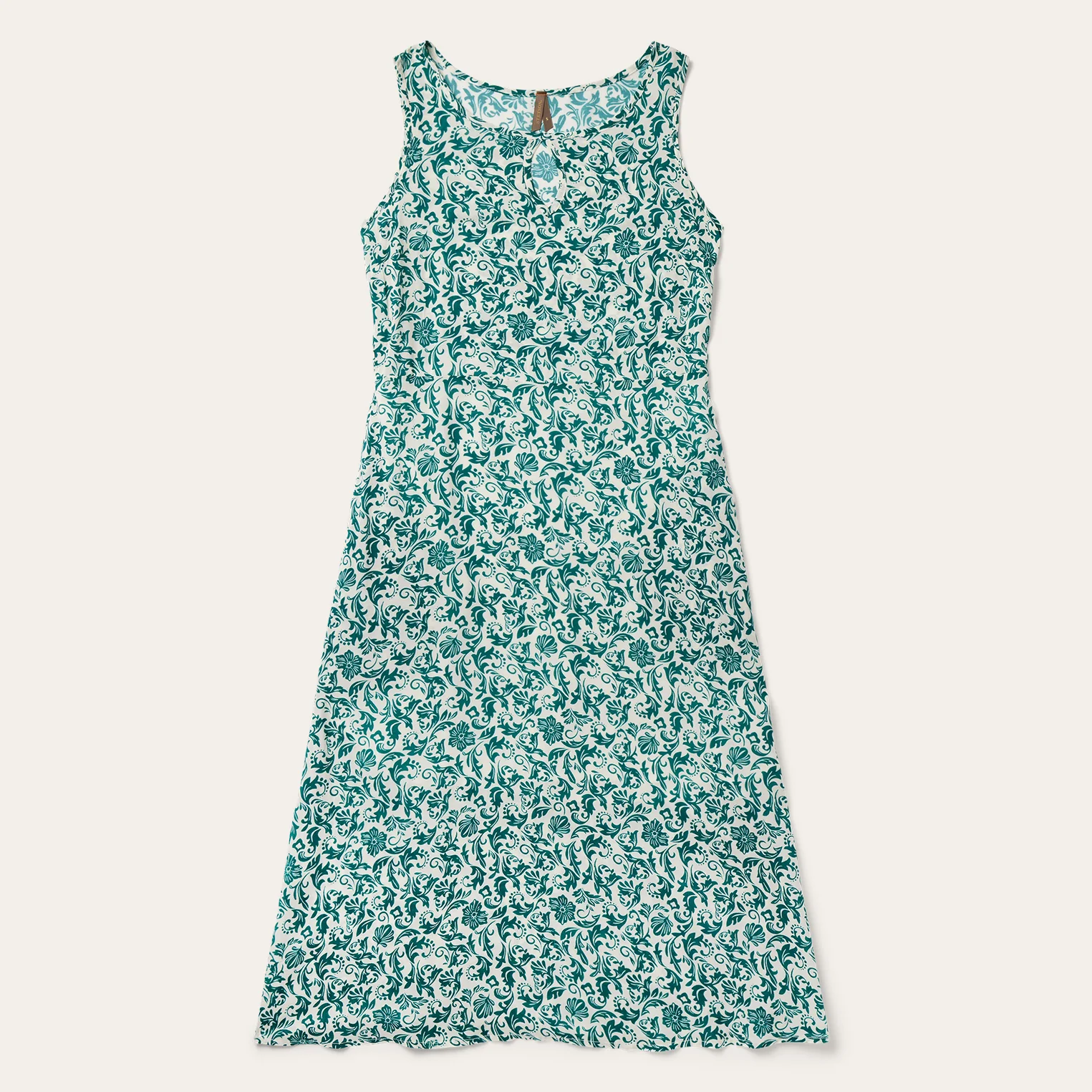 Jade Floral Print Sleeveless Dress