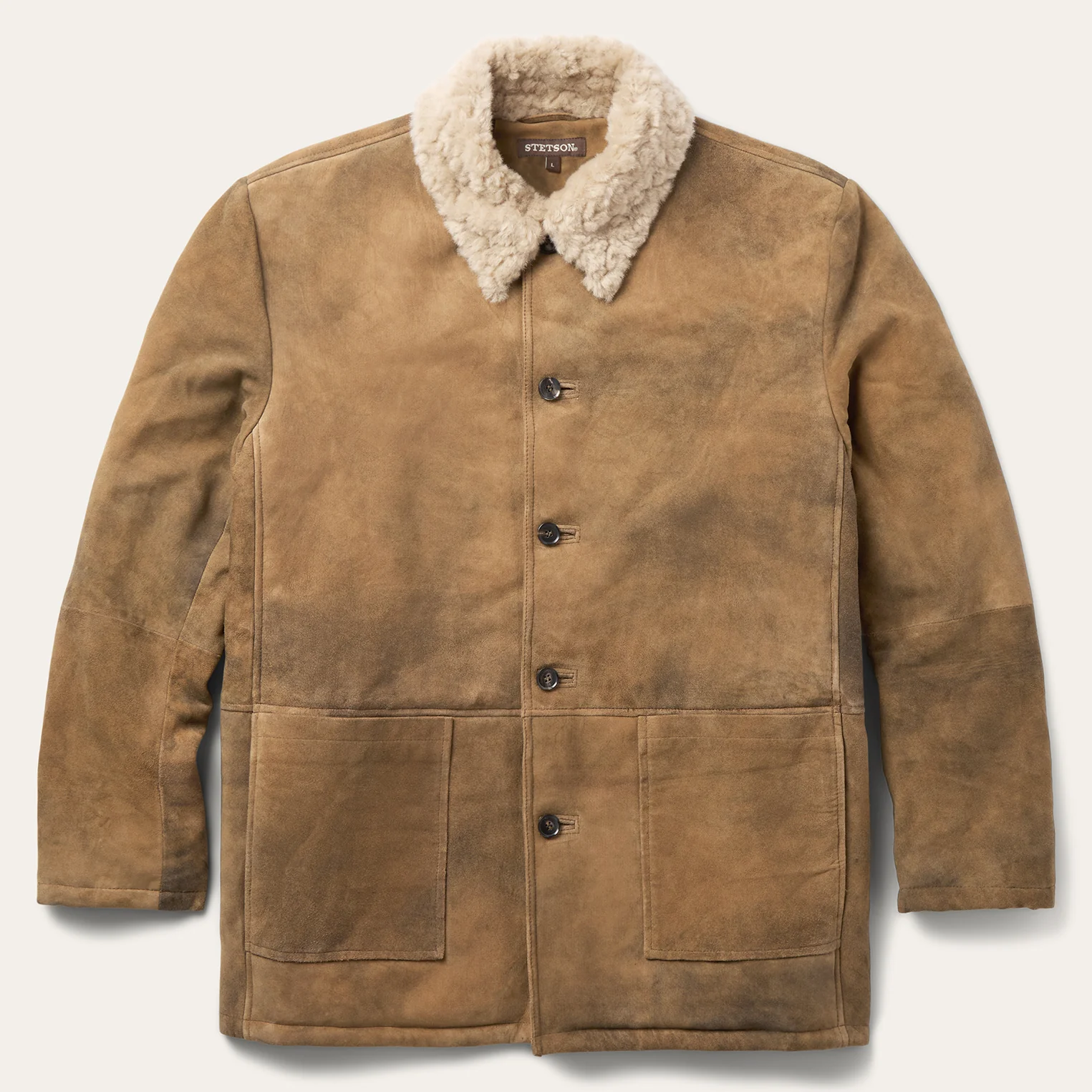 Antique Suede Shearling Jacket