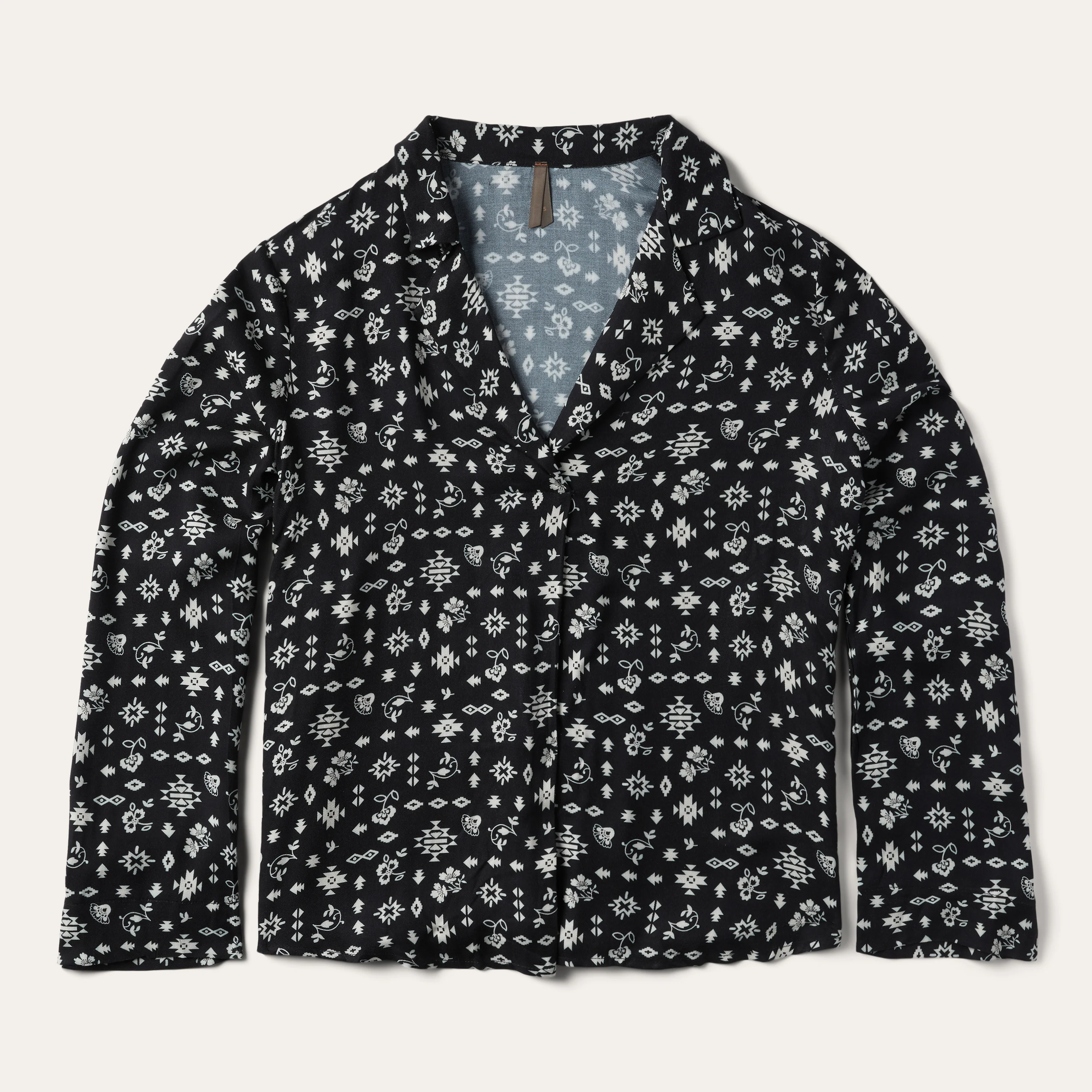 Southwestern Ditzy Print Blouse