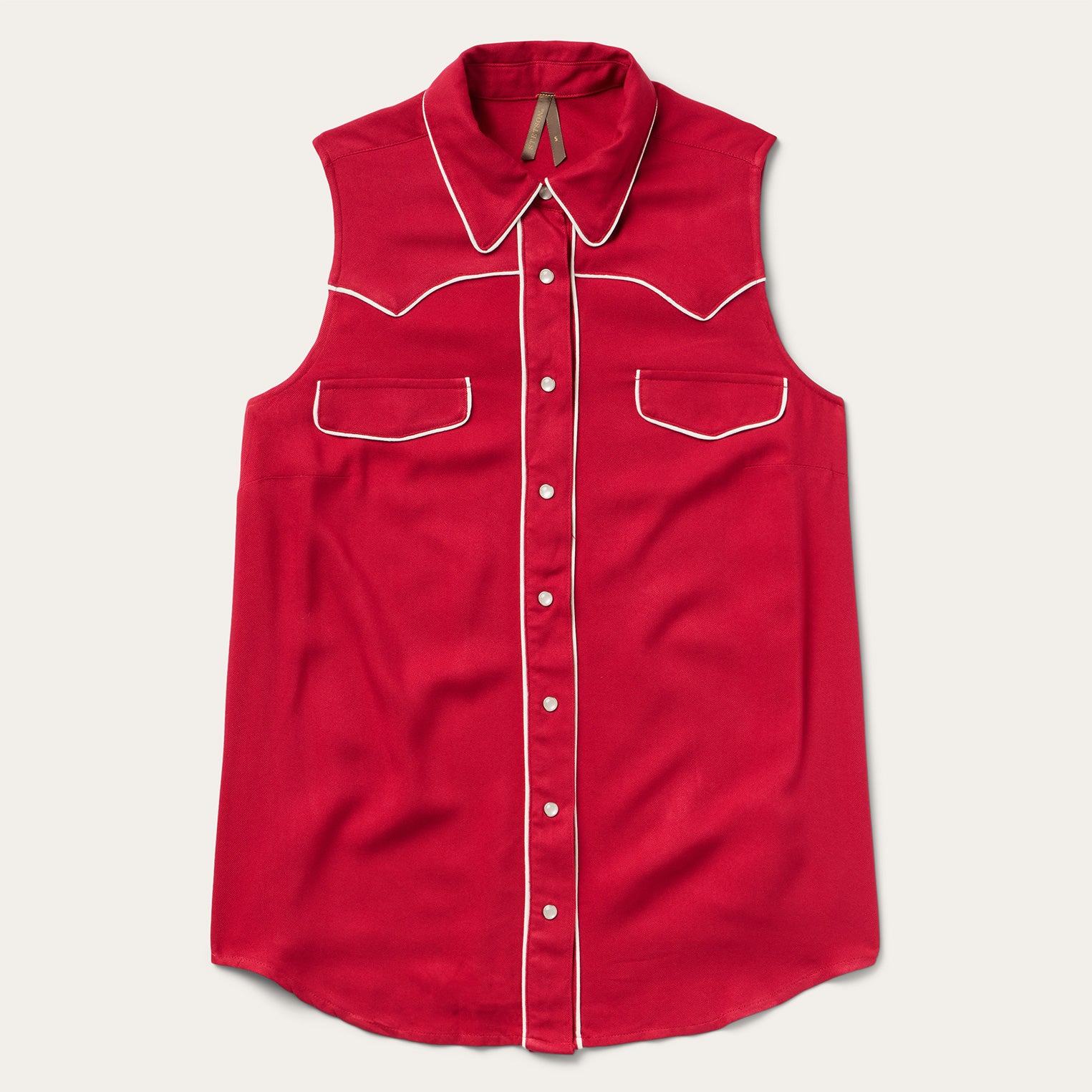 Sleeveless Retro Western Shirt