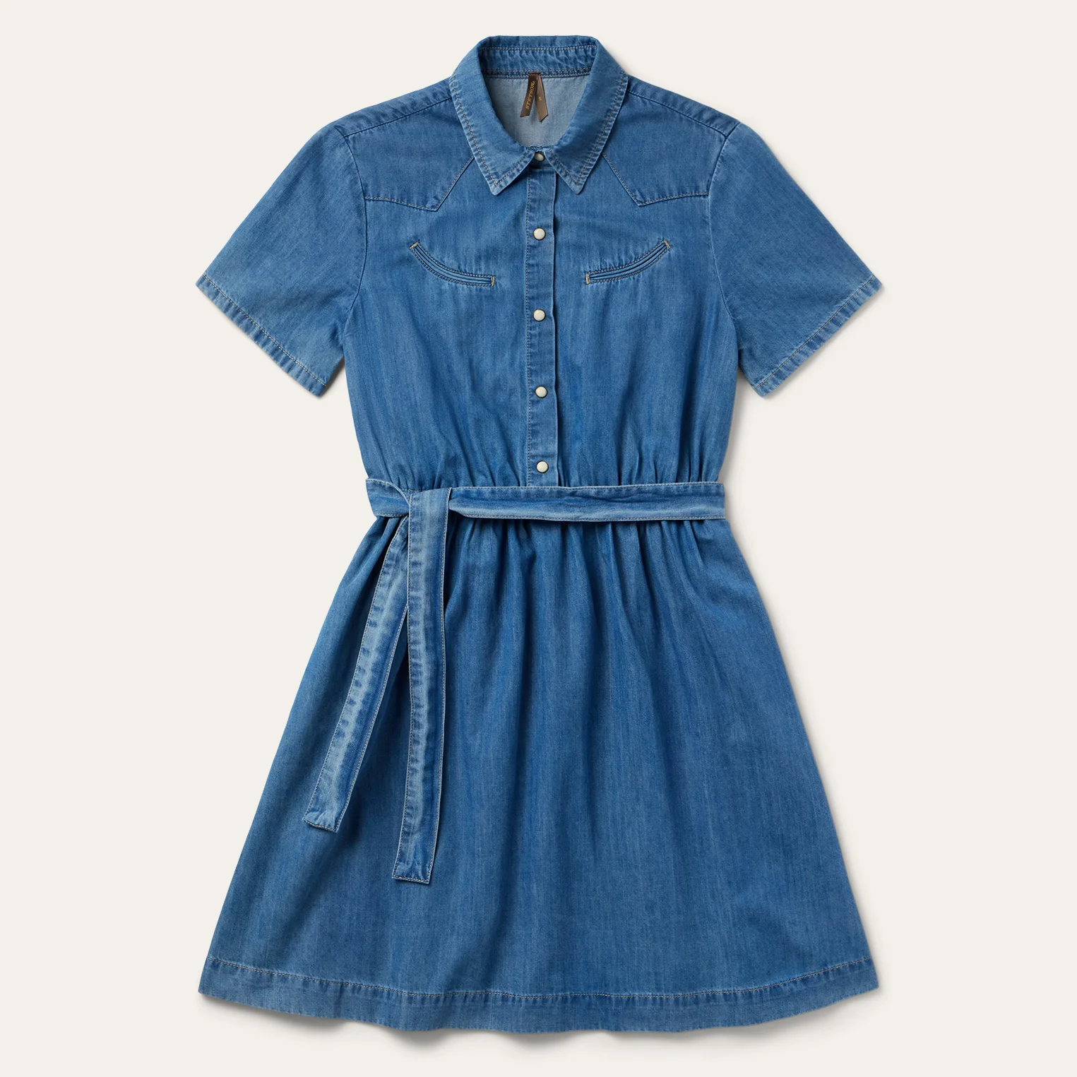 Smile Pocket Denim Dress