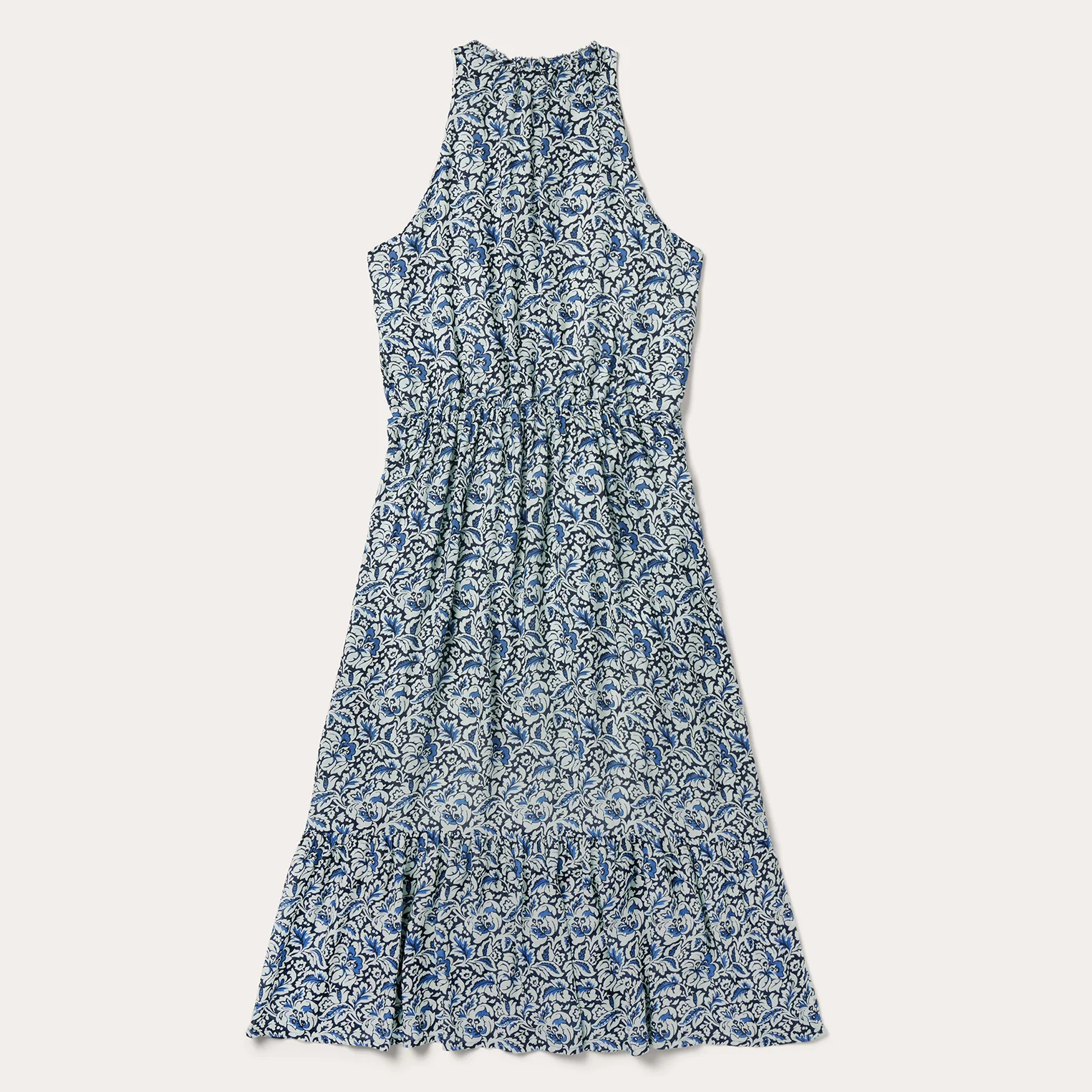 Indigo Tapestry Print Prairie Dress