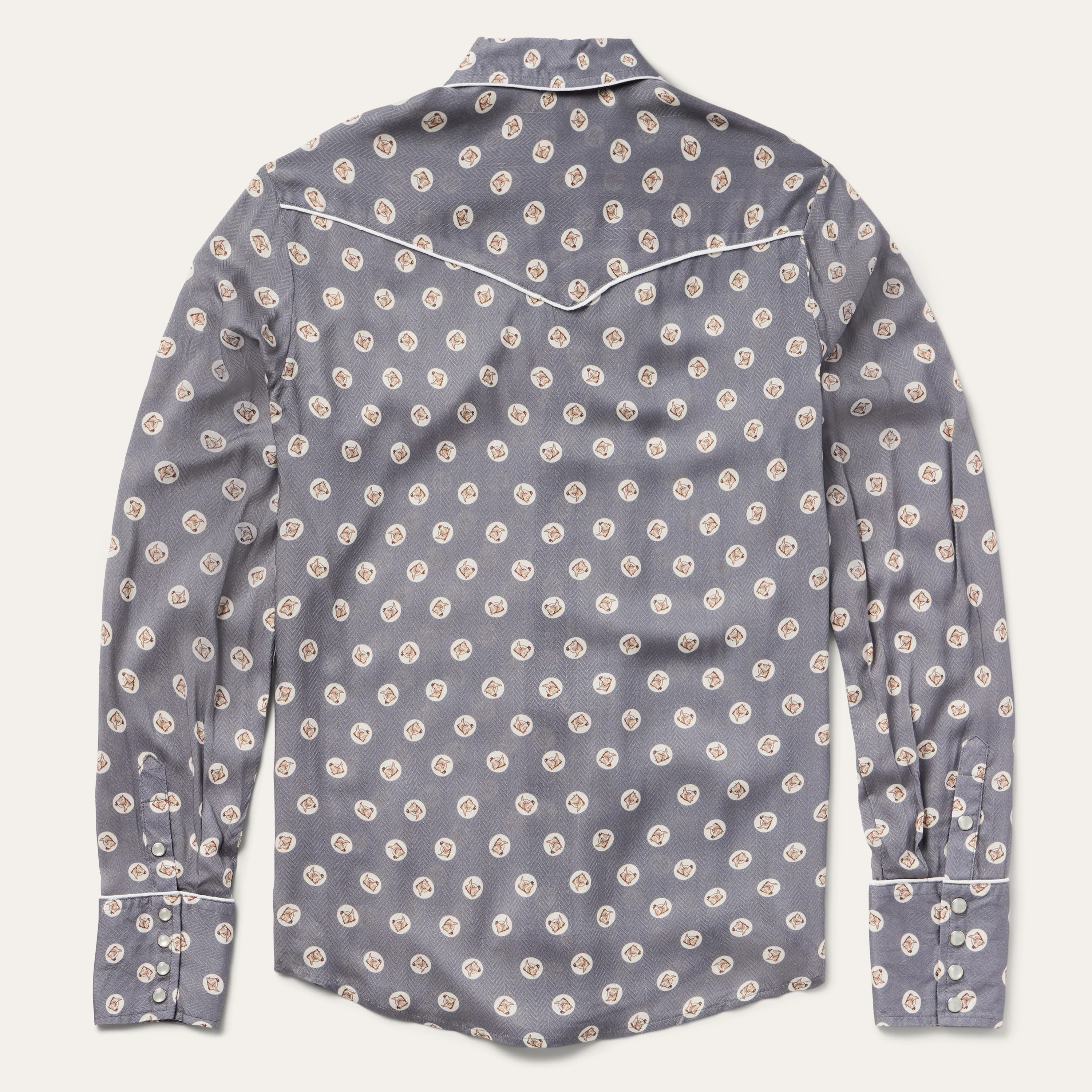 Horse Pennies Print Western Shirt