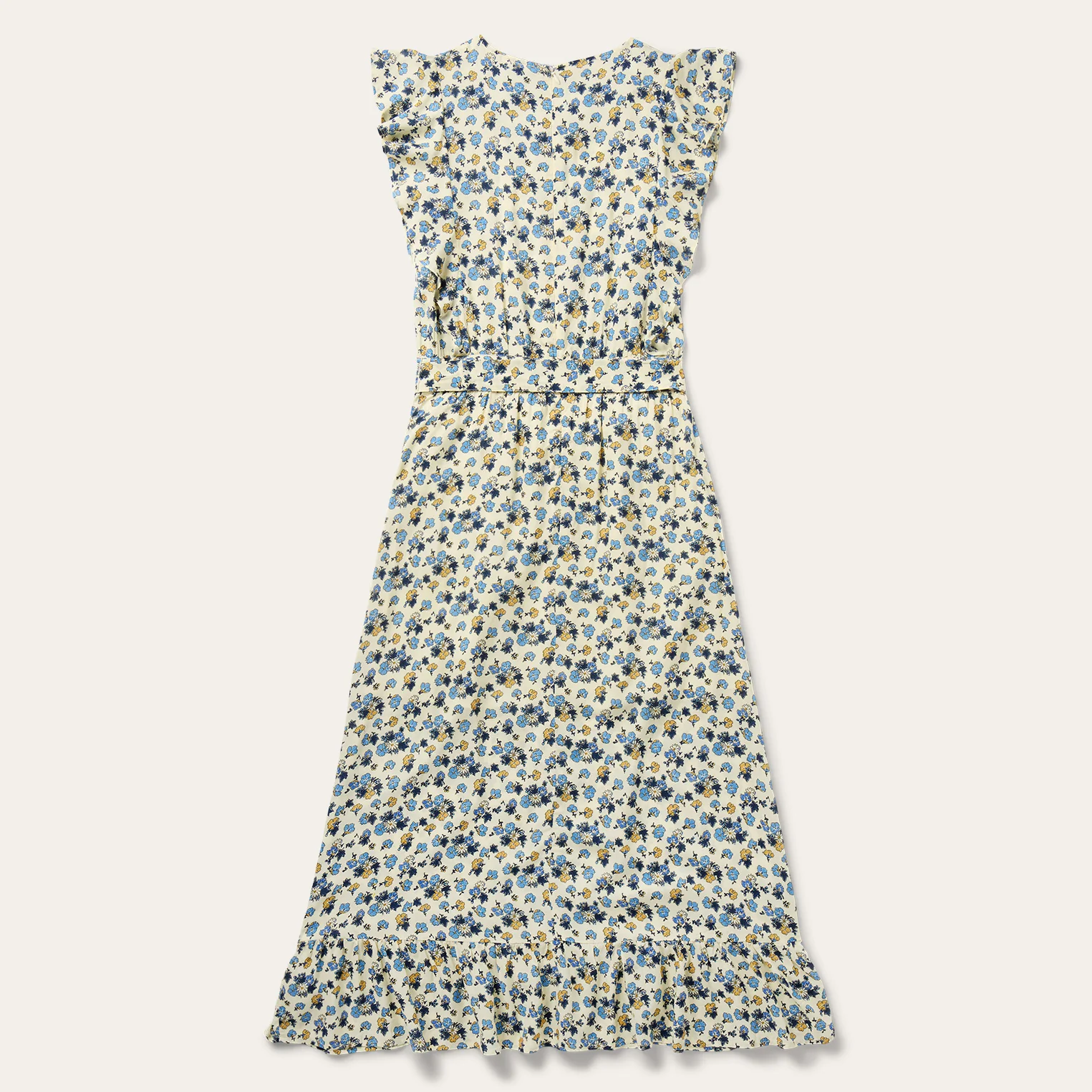 Field Flowers Print Peasant Dress